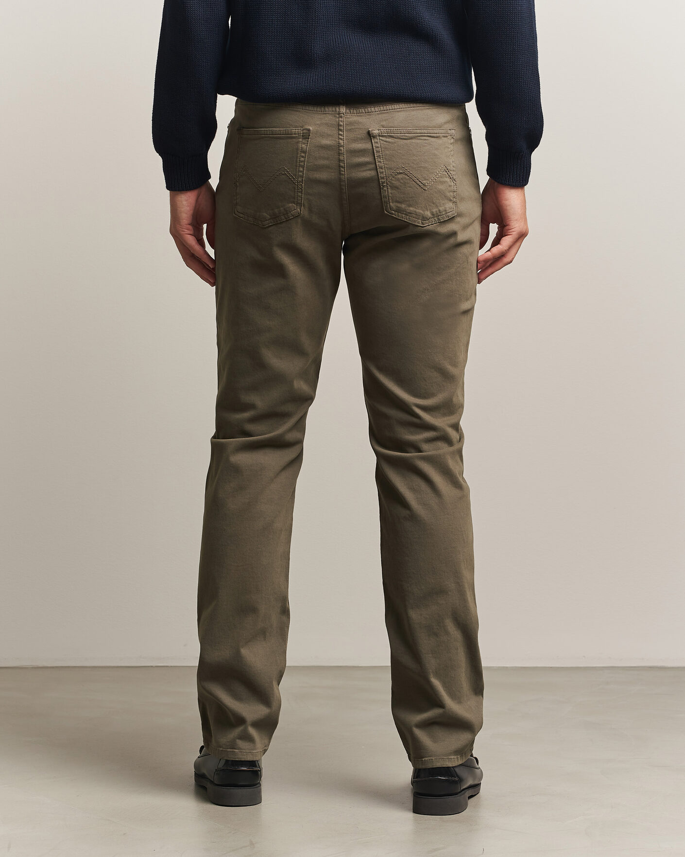 Hombres | Pantalones | Morris | James Brushed 5-Pocket Pant Olive