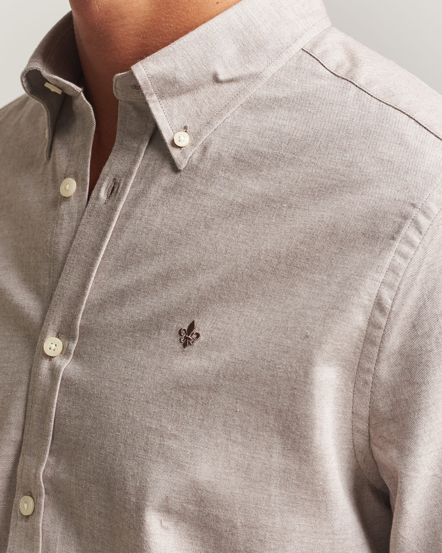 Hombres | Camisas | Morris | Watts Flannel Shirt Khaki