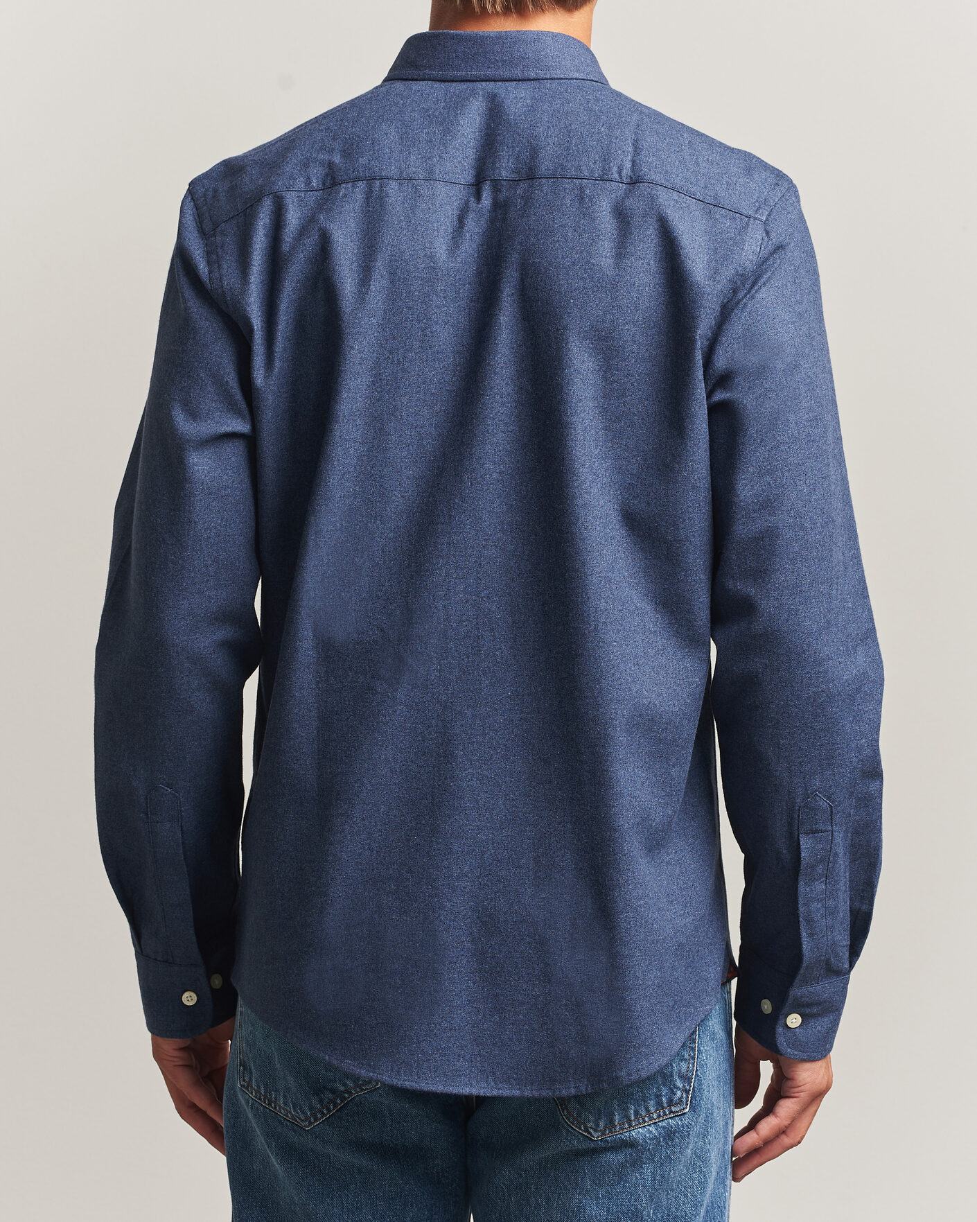Hombres | Camisas | Morris | Watts Flannel Shirt Navy