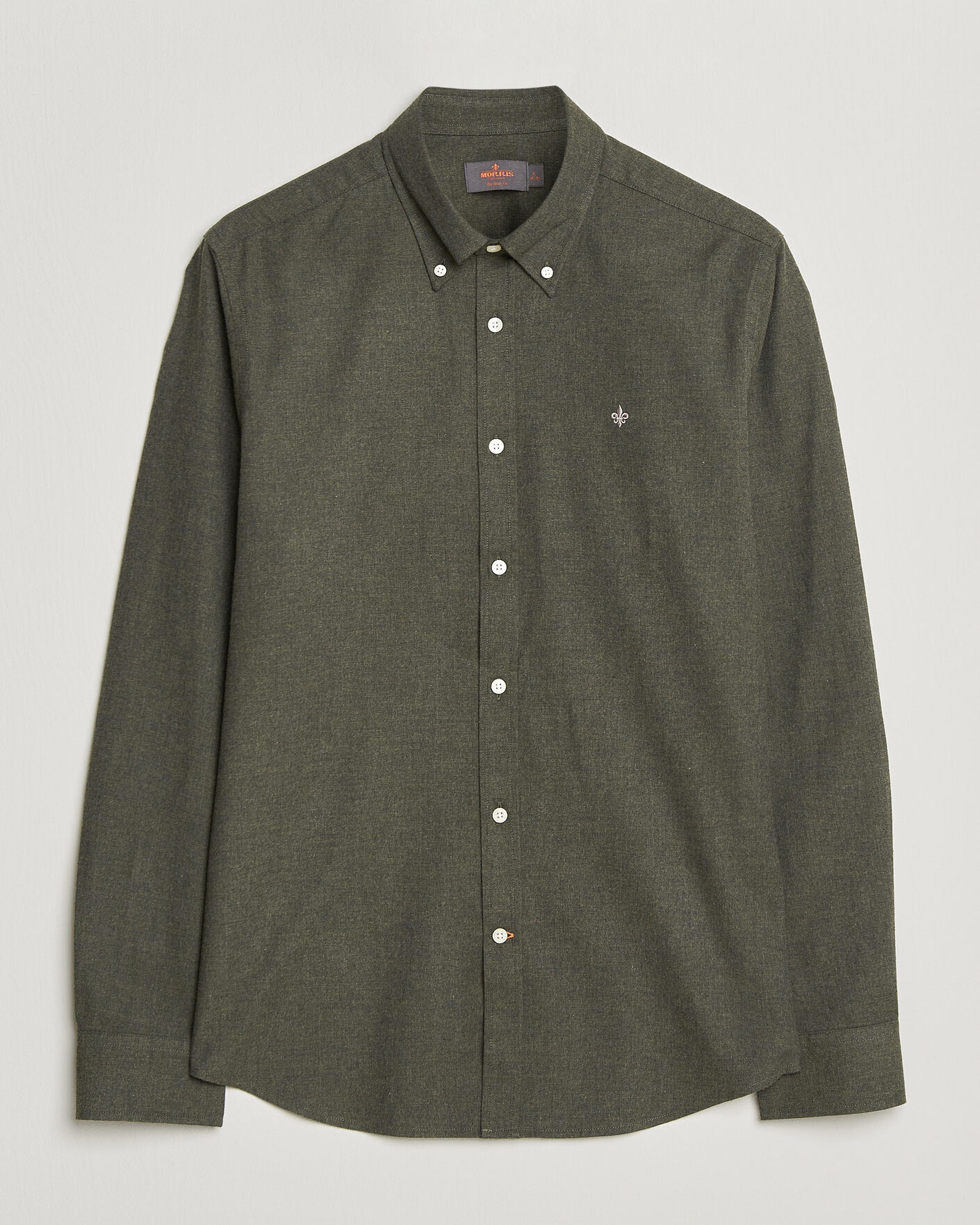 Hombres | Camisas | Morris | Watts Flannel Shirt Olive