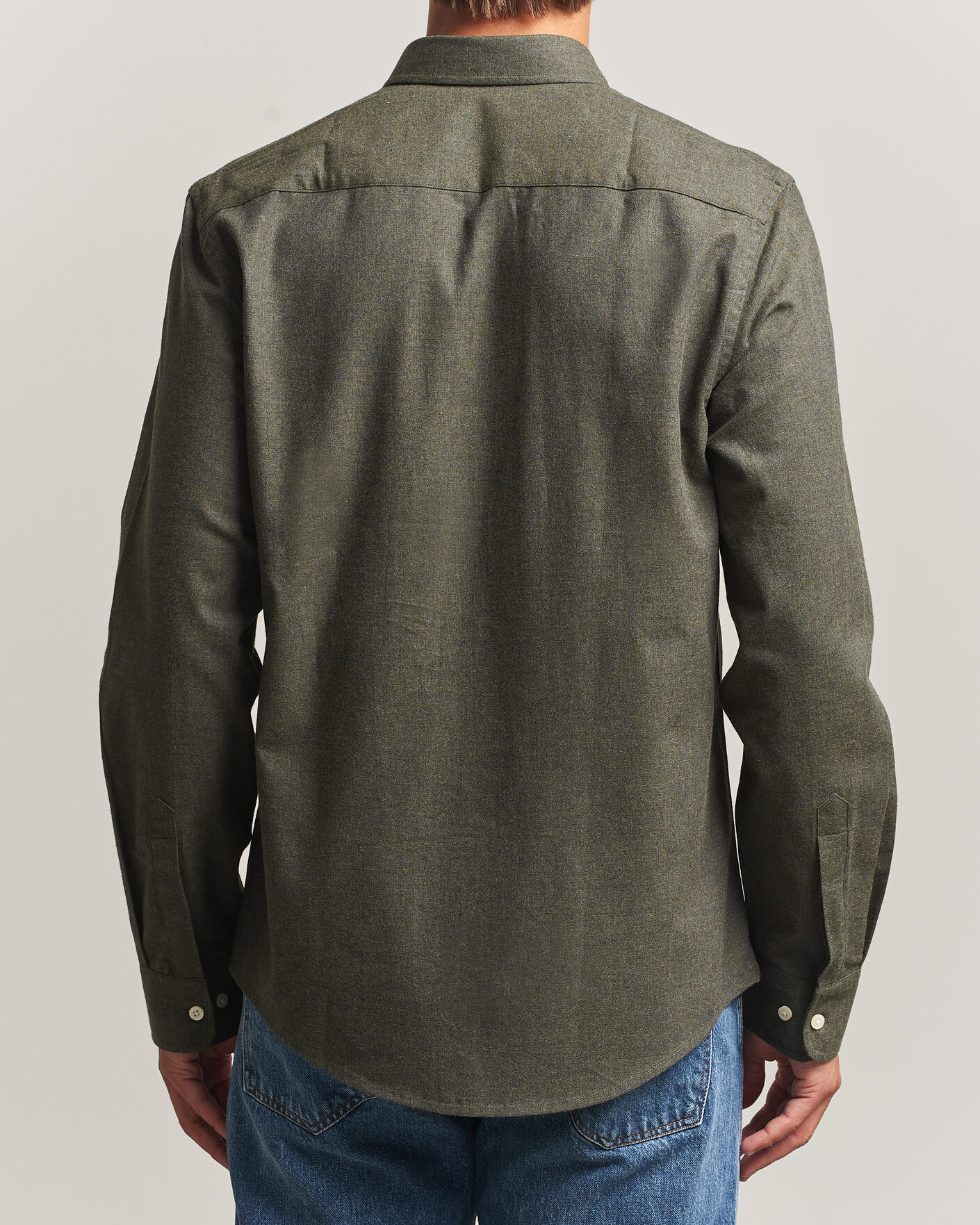 Hombres | Camisas | Morris | Watts Flannel Shirt Olive