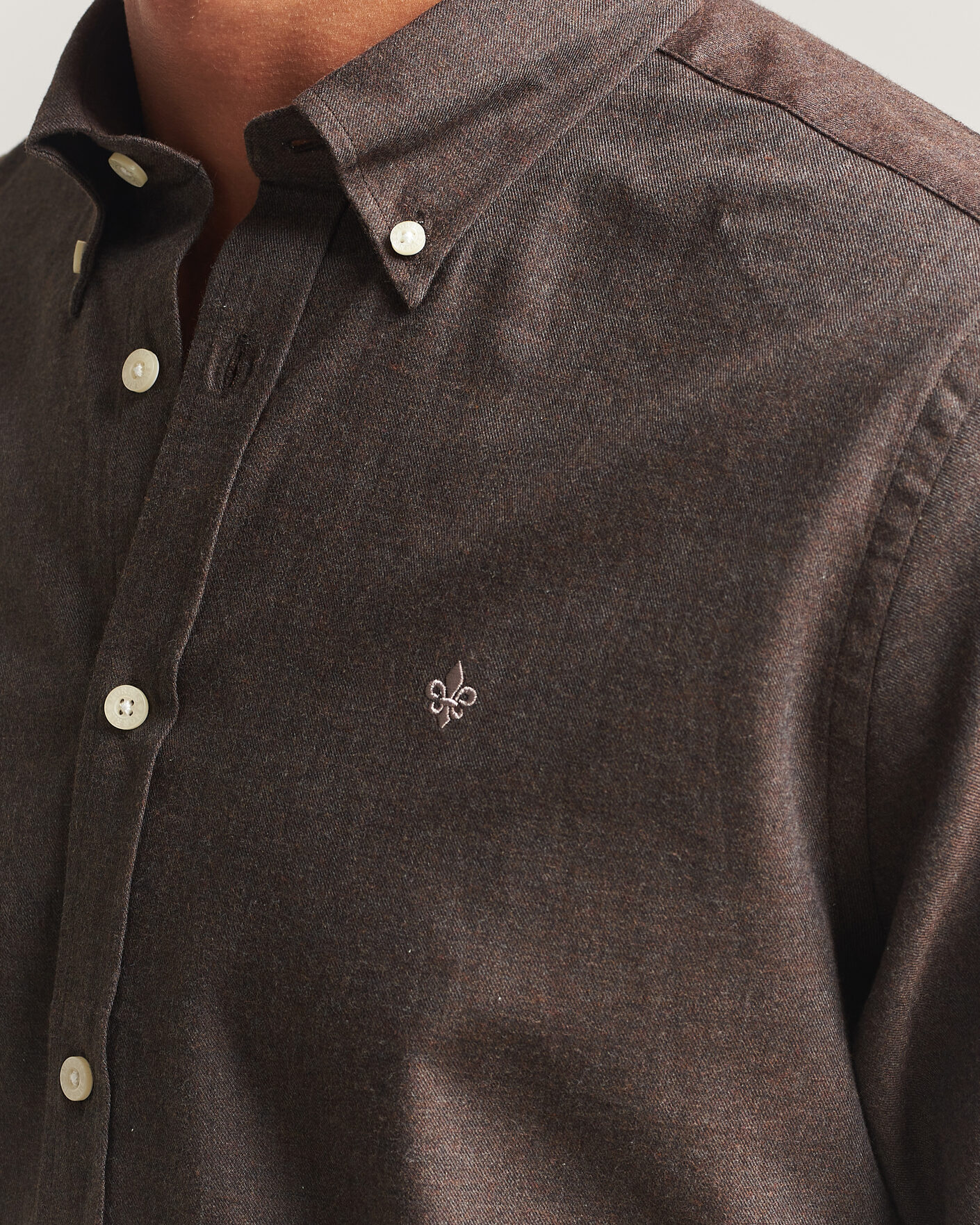 Hombres | Camisas | Morris | Watts Flannel Shirt Brown