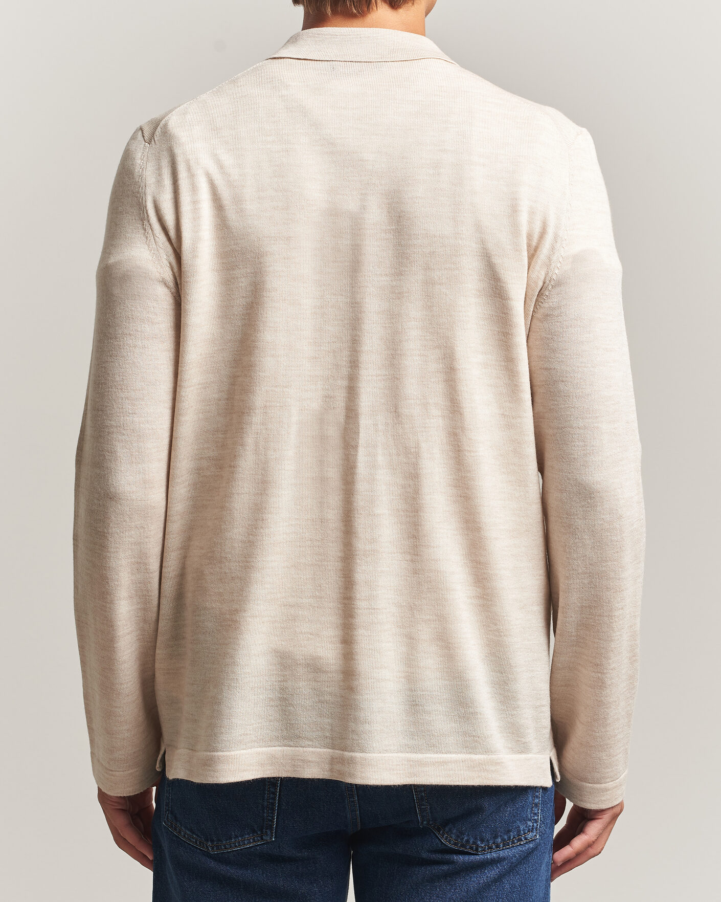 Hombres | Camisas | Morris | Merino Shirt Cardigan Off White