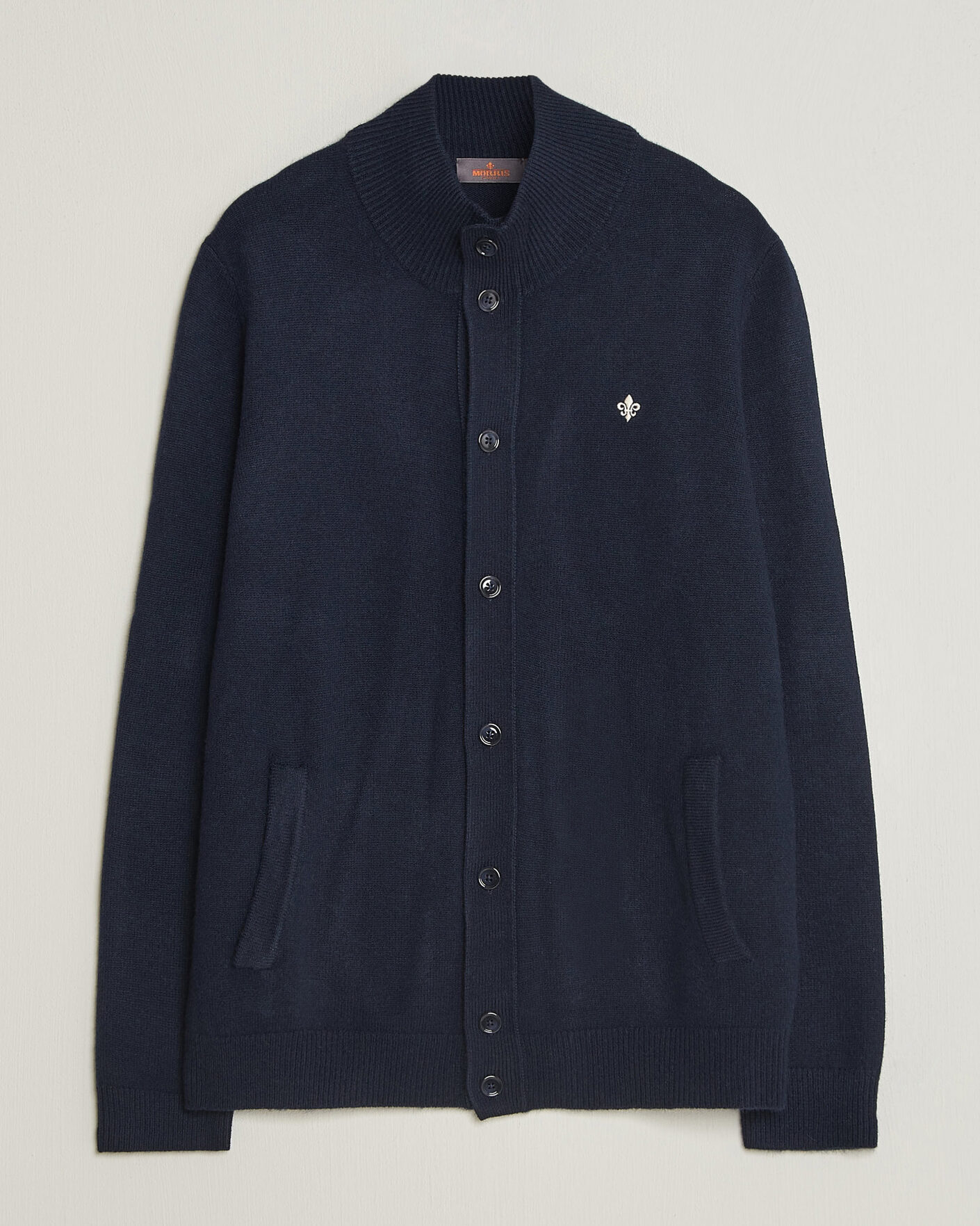 Hombres | Jerséis y prendas de punto | Morris | Hertford Button Cardigan Navy