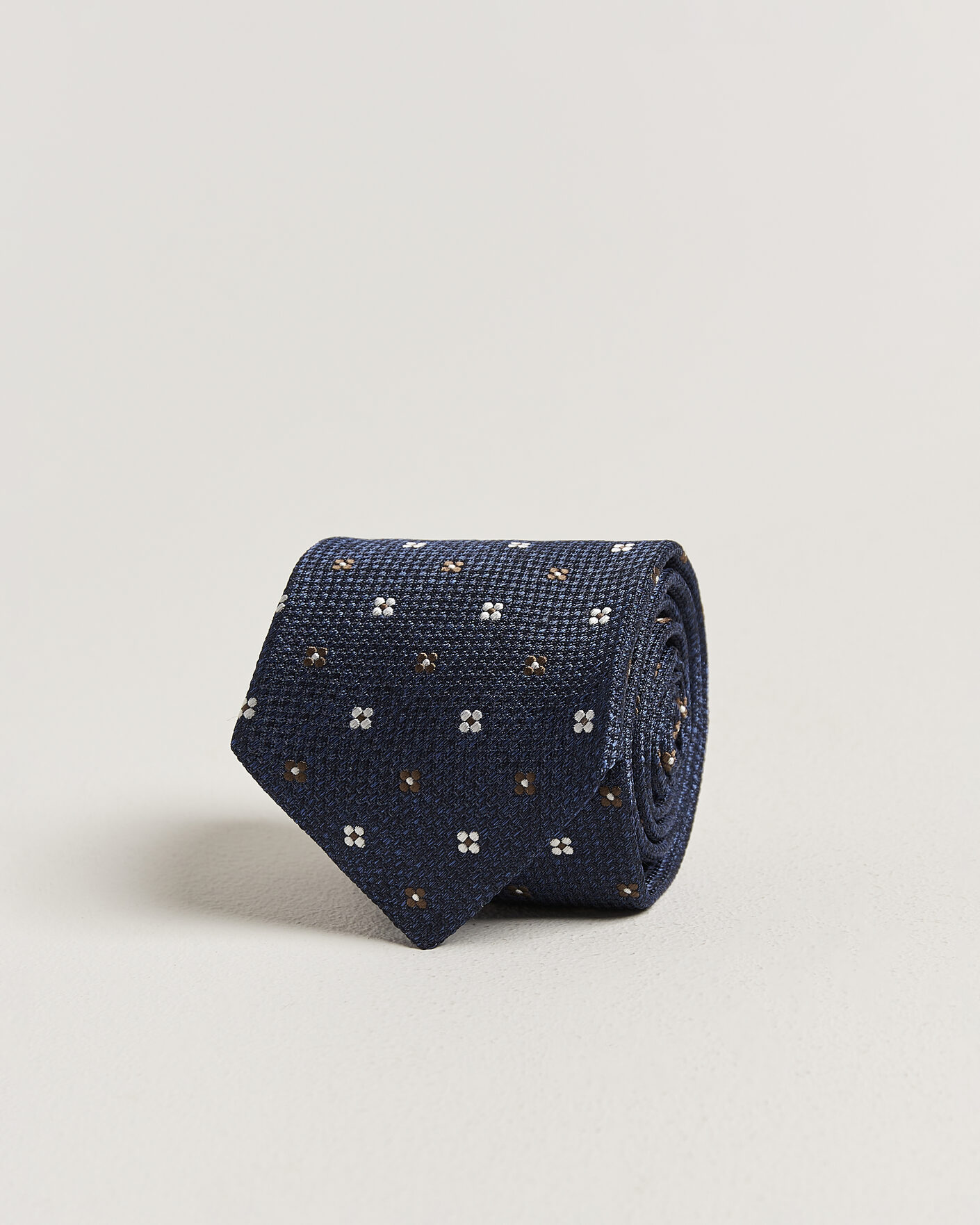 Hombres | Corbatas | Amanda Christensen | Silk Flower 8cm Tie Navy