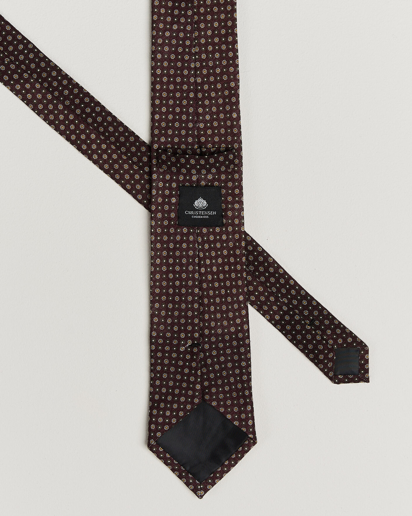 Hombres | Corbatas | Amanda Christensen | Box Set Wool 8 cm Tie And Pocket Square Wine