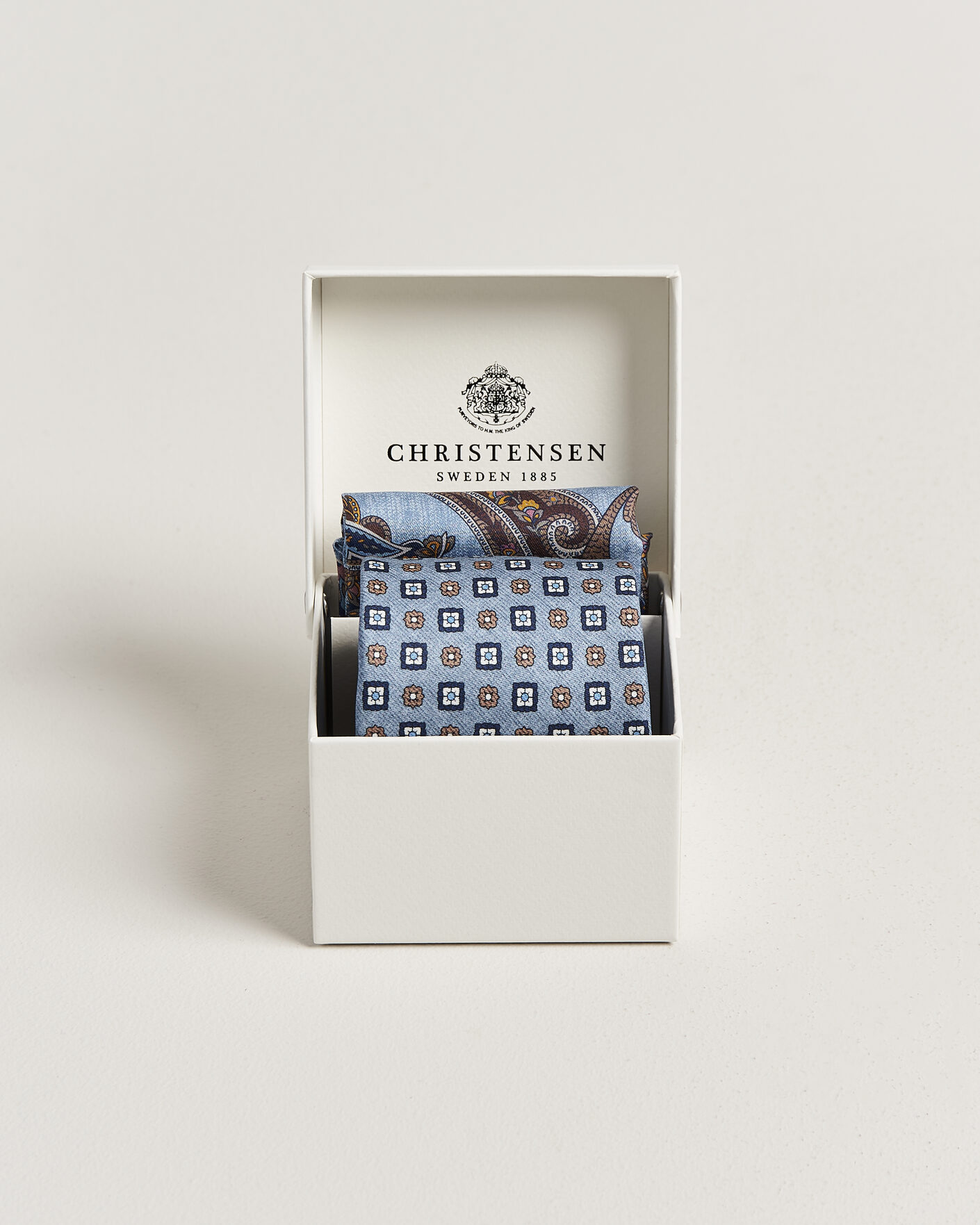 Hombres | Corbatas | Amanda Christensen | Box Set Silk 8 cm Tie And Pocket Square Sky Blue