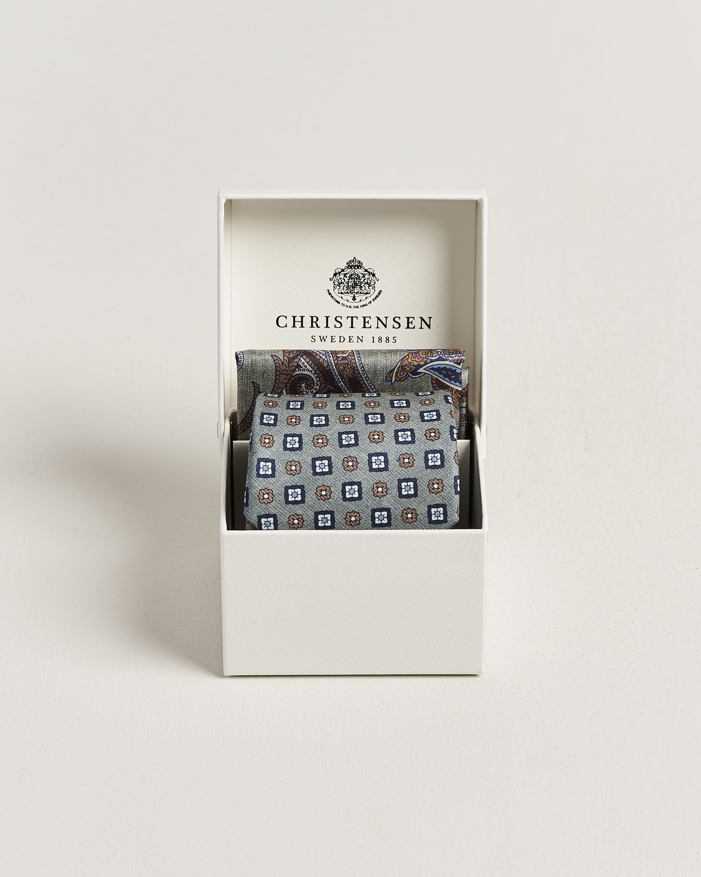 Hombres | Corbatas | Amanda Christensen | Box Set Silk 8 cm Tie And Pocket Square Green