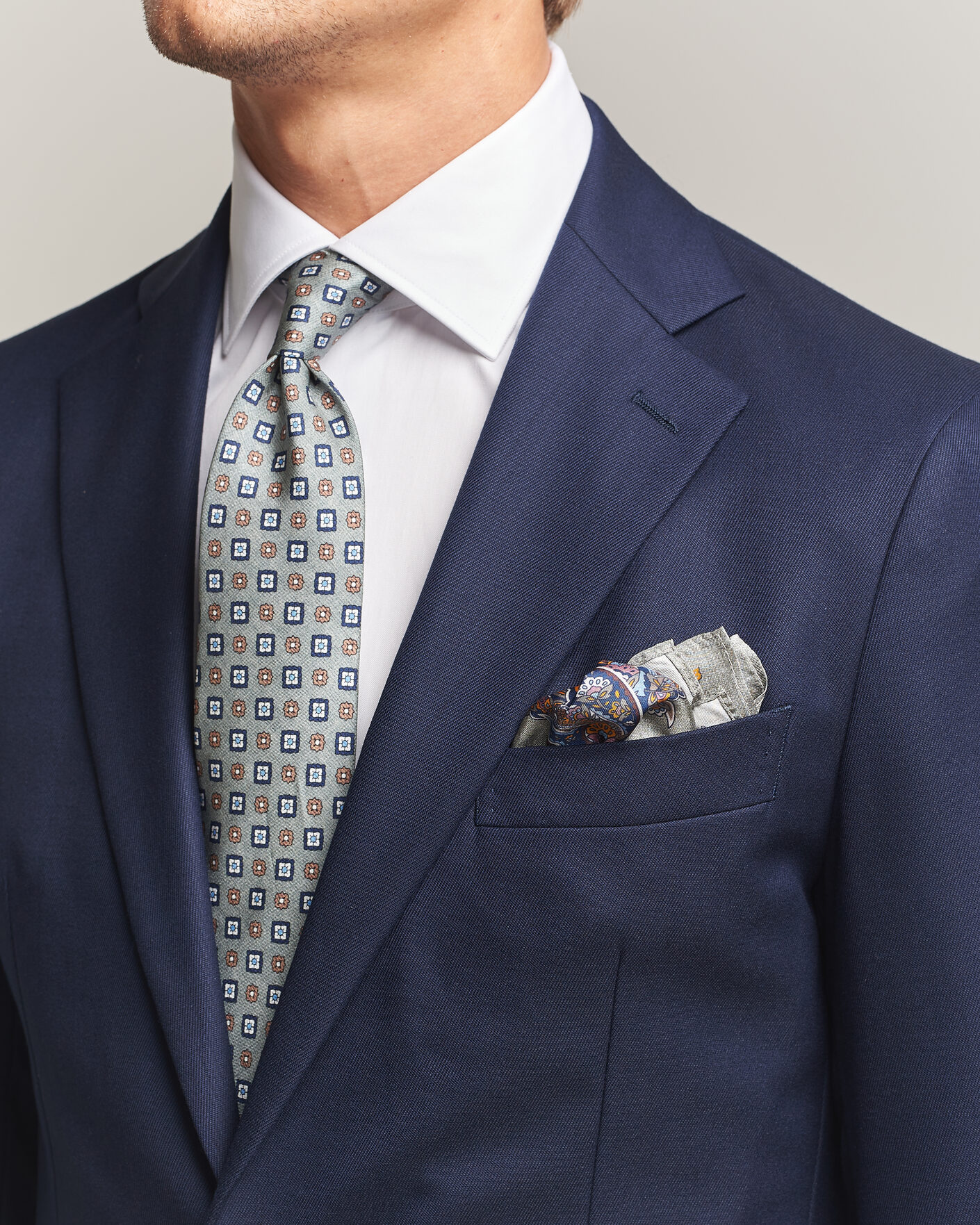 Hombres | Corbatas | Amanda Christensen | Box Set Silk 8 cm Tie And Pocket Square Green