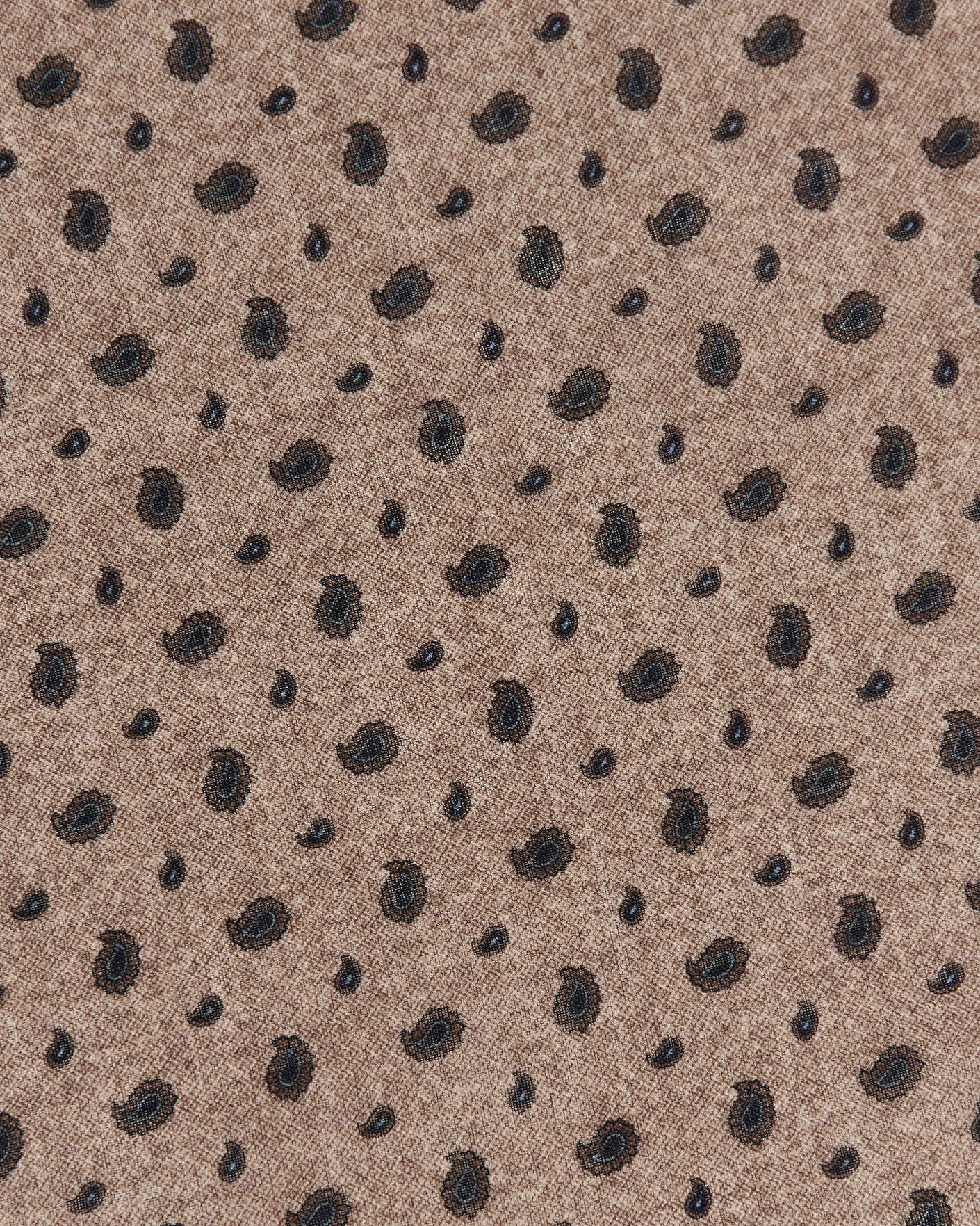 Hombres | Bufandas elegantes | Amanda Christensen | Wool Printed Paisley Bandana Beige