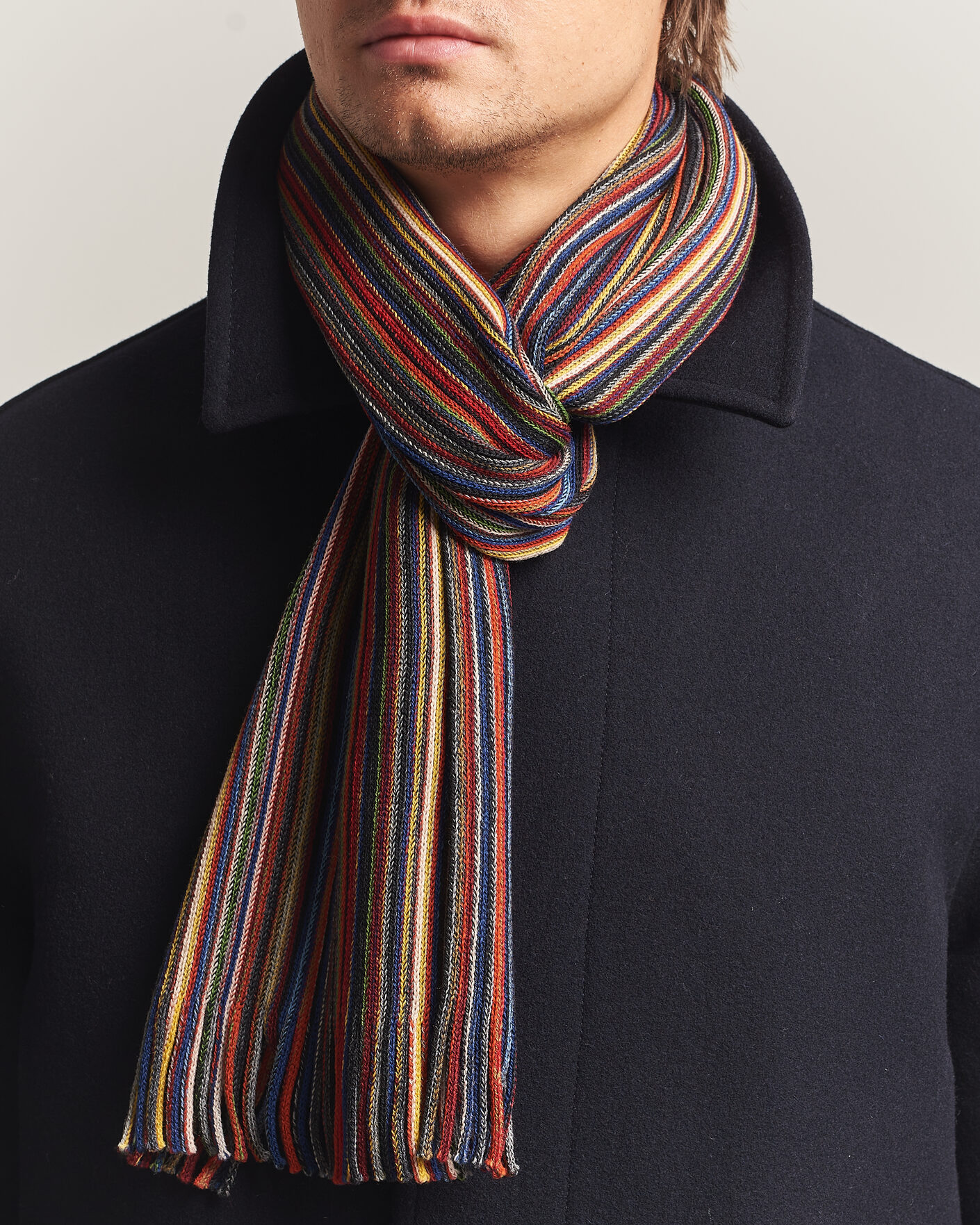 Hombres | Bufandas | Amanda Christensen | Wool Striped Scarf Multi