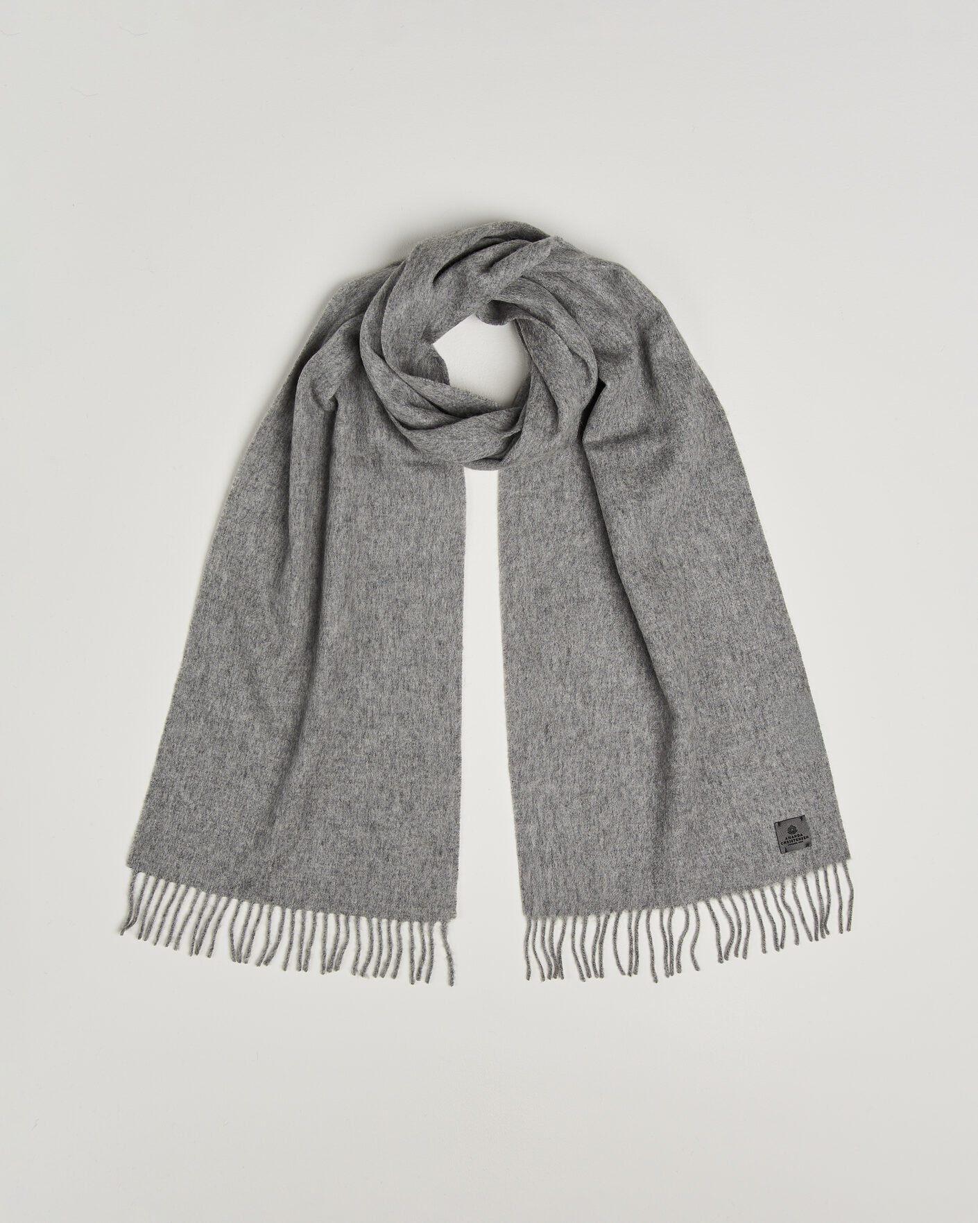 Hombres | Bufandas | Amanda Christensen | Wool Scarf Light Grey Melange