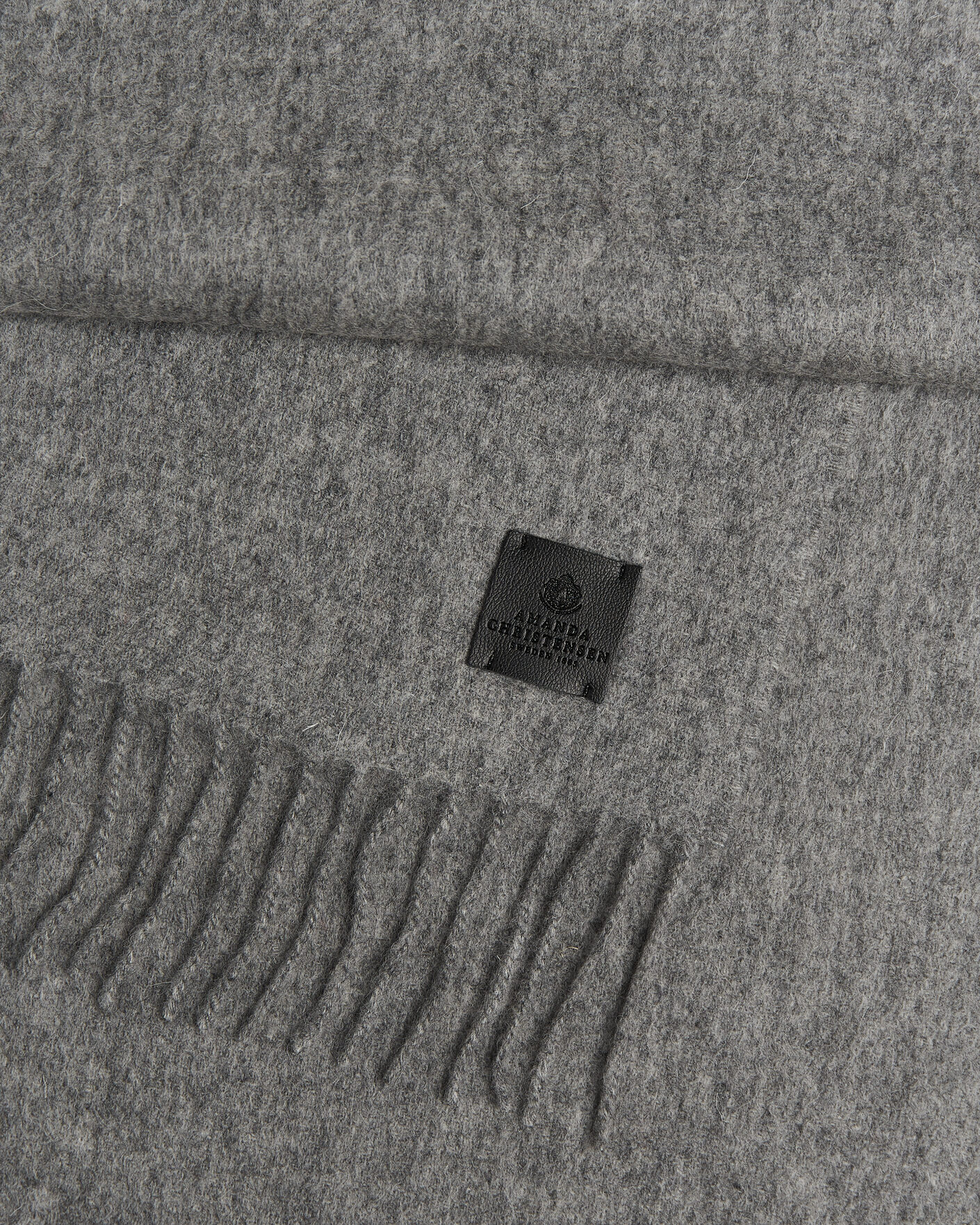 Hombres | Bufandas | Amanda Christensen | Wool Scarf Light Grey Melange