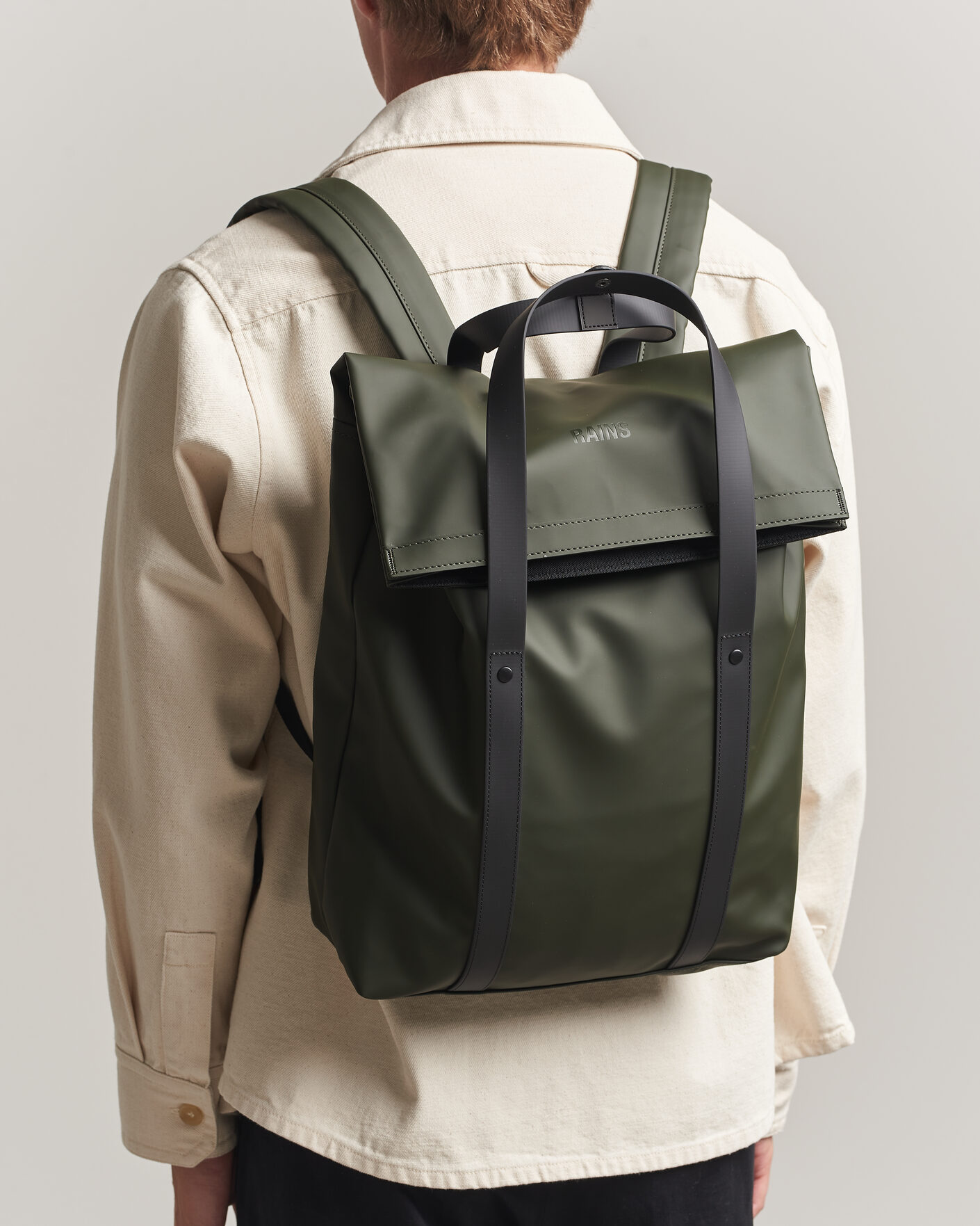 Hombres | Bolsos | RAINS | 2 Way Tote Backpack Black Green