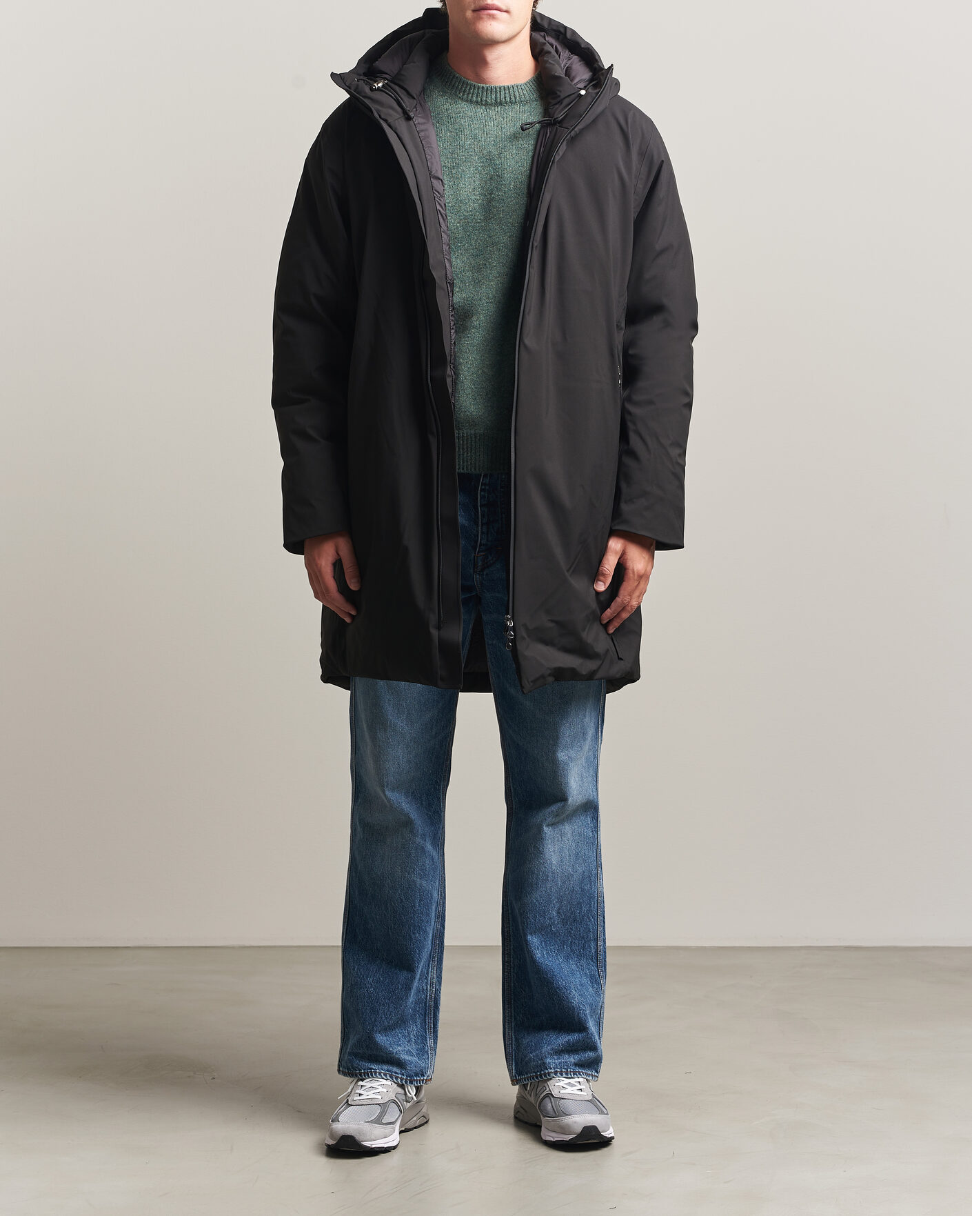Hombres | Abrigos y chaquetas | RAINS | Sarna Long Puffer Jacket Black