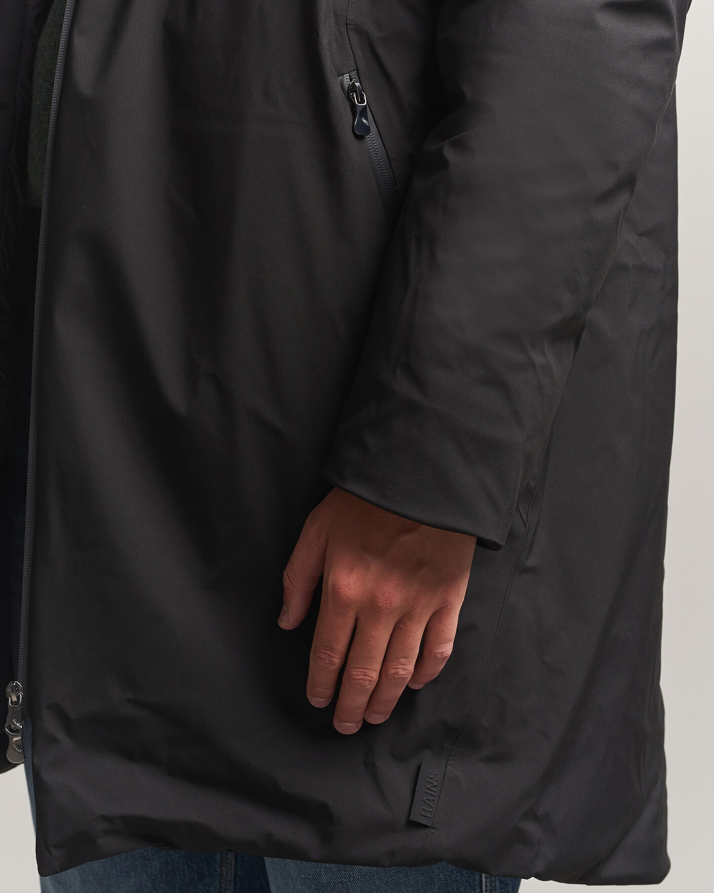 Hombres | Abrigos y chaquetas | RAINS | Sarna Long Puffer Jacket Black
