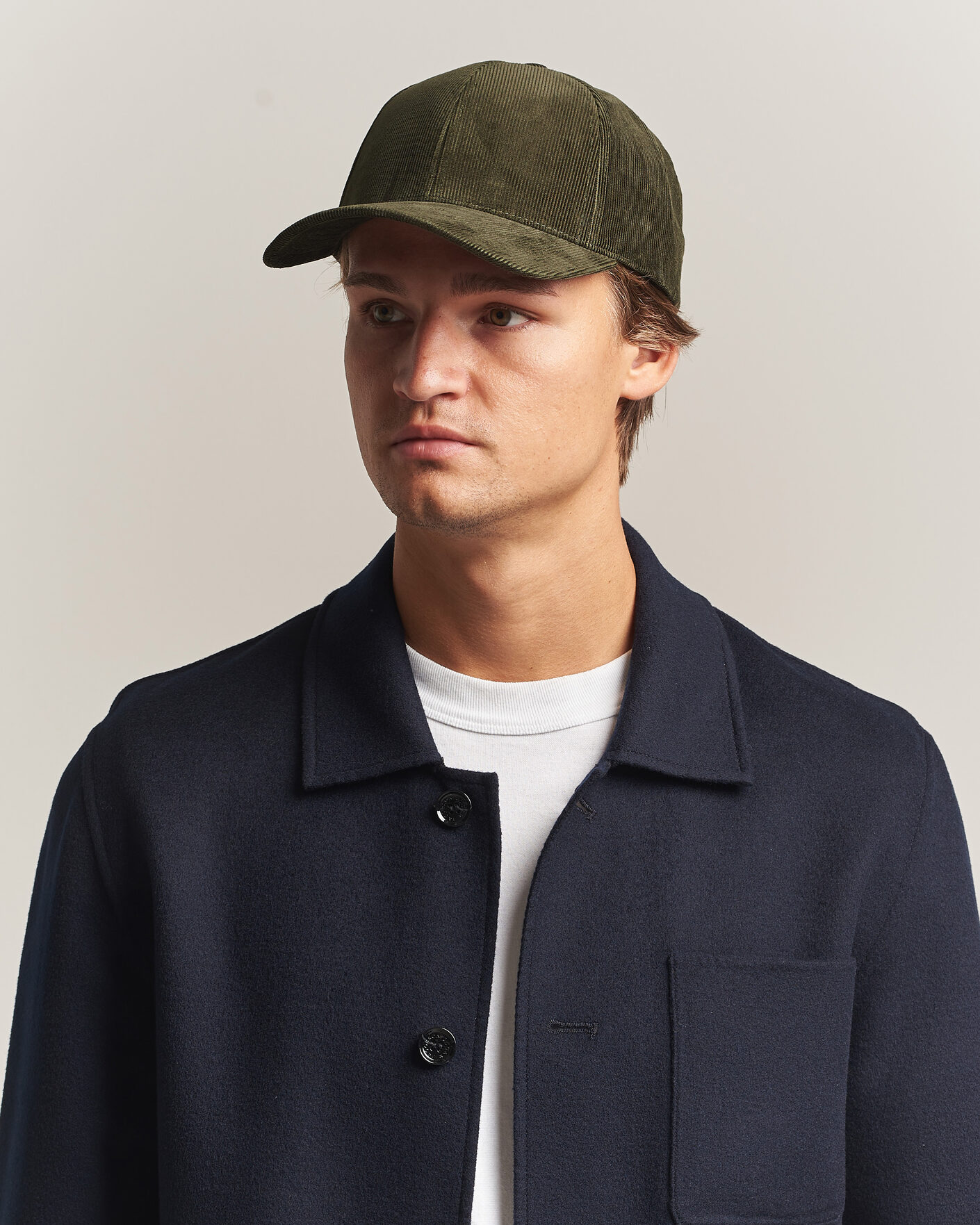 Hombres | Sombreros y gorras | Varsity Headwear | Corduroy Baseball Cap Palude Green