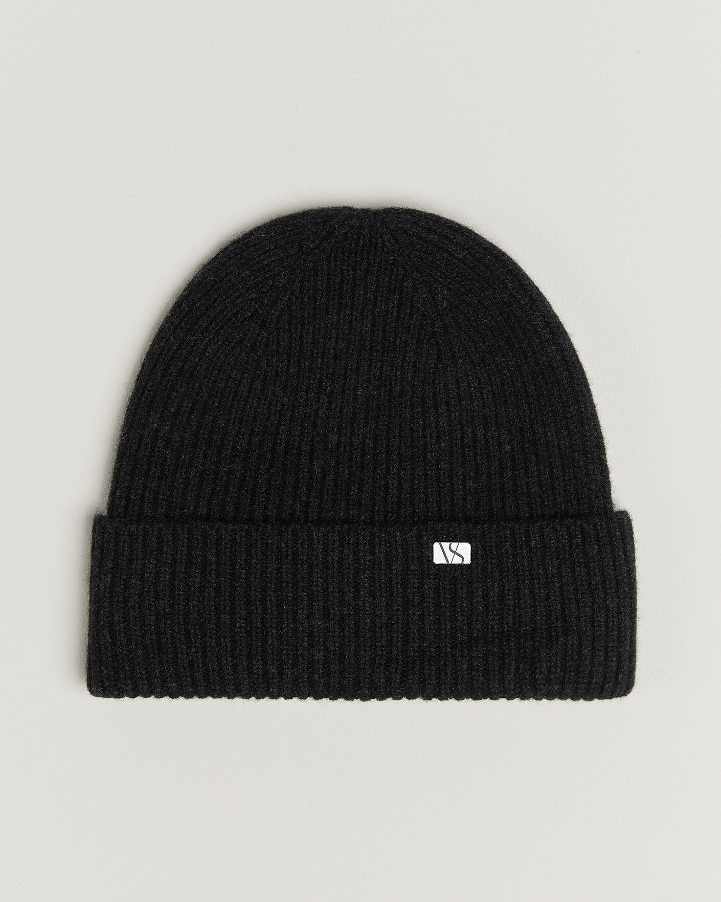 Hombres | Sombreros y gorras | Varsity Headwear | Wool/Cashmere Beanie Charcoal Black