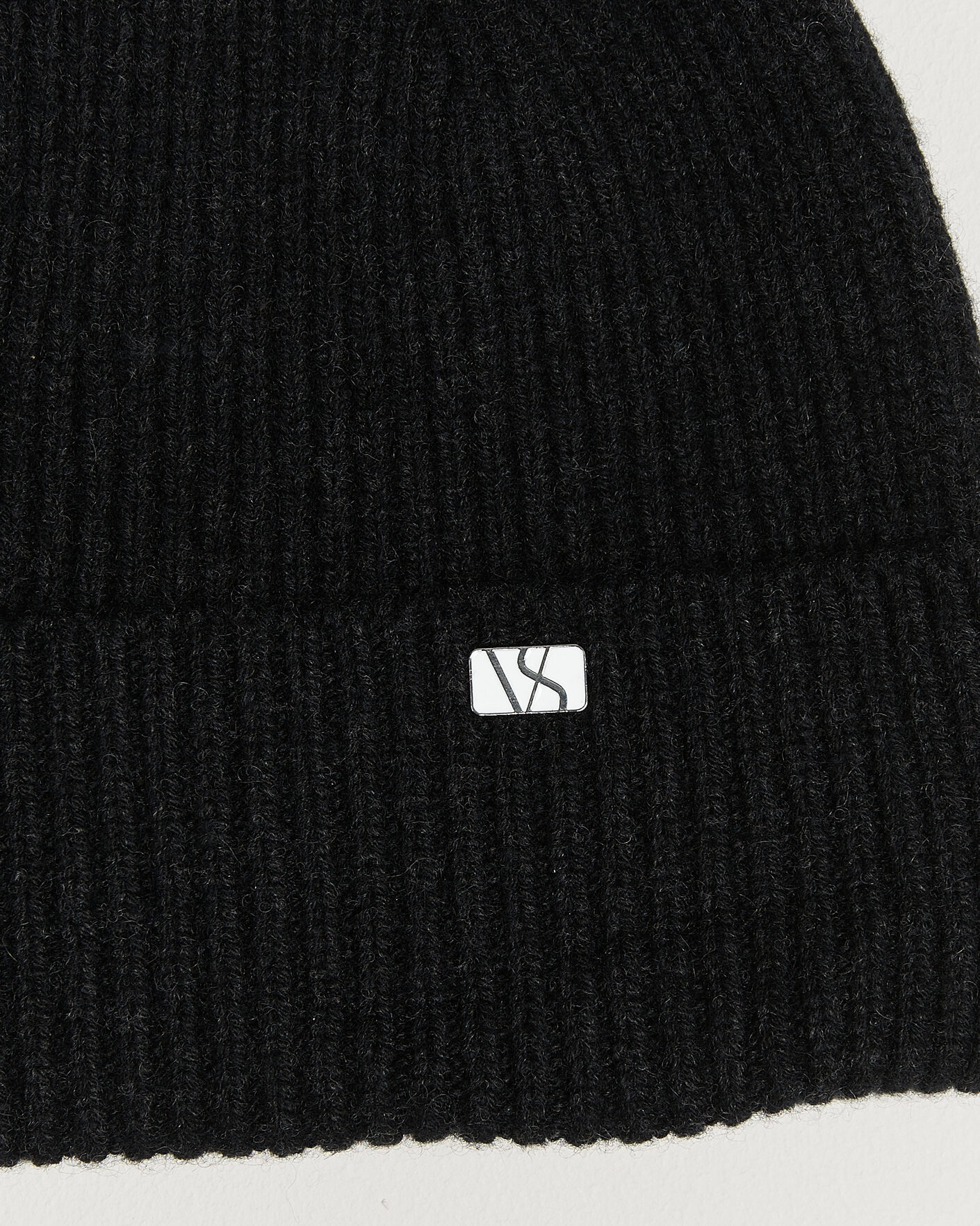 Hombres | Sombreros y gorras | Varsity Headwear | Wool/Cashmere Beanie Charcoal Black