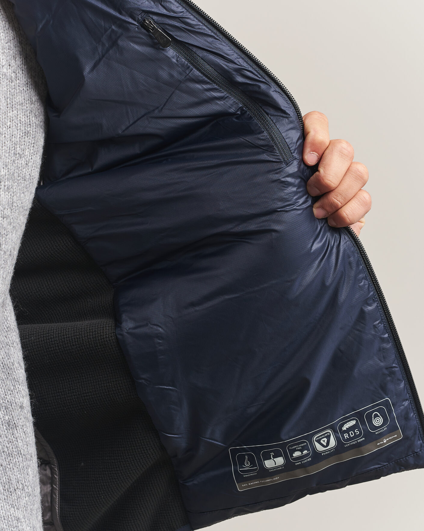 Hombres | Abrigos y chaquetas | Sail Racing | Spray Down Hooded Hybrid Jacket Dark Navy