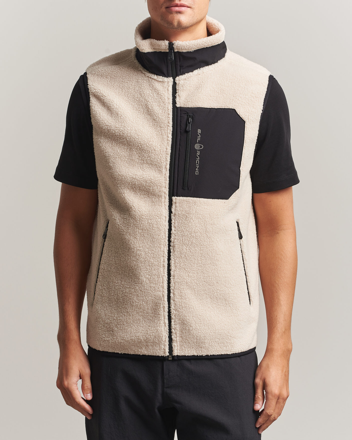 Hombres | Jerséis y prendas de punto | Sail Racing | Bowman Pile Vest Ivory