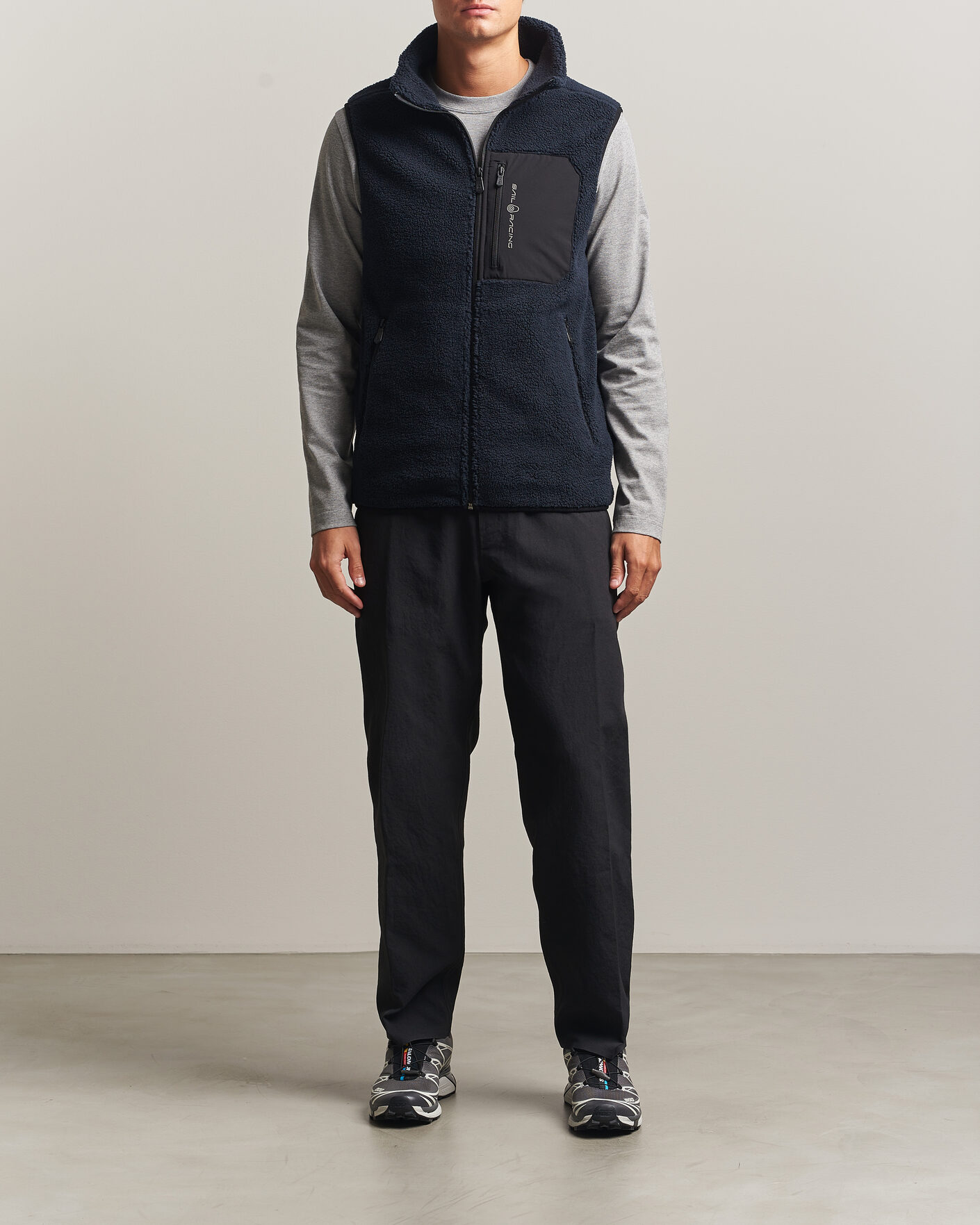 Hombres | Jerséis y prendas de punto | Sail Racing | Bowman Pile Vest Dark Navy