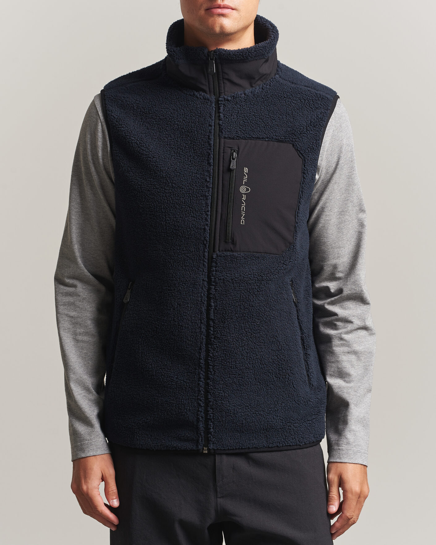 Hombres | Jerséis y prendas de punto | Sail Racing | Bowman Pile Vest Dark Navy