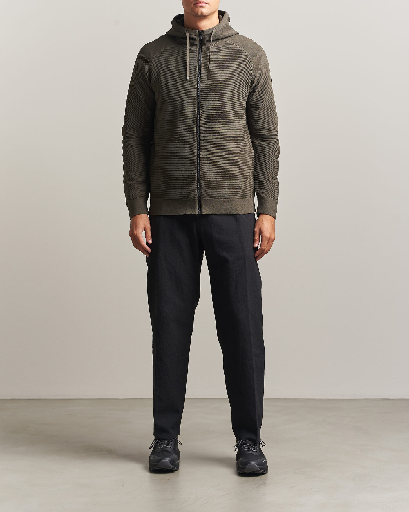 Hombres | Jerséis y prendas de punto | Sail Racing | Element Seamless Full Zip Hoodie Mud Green