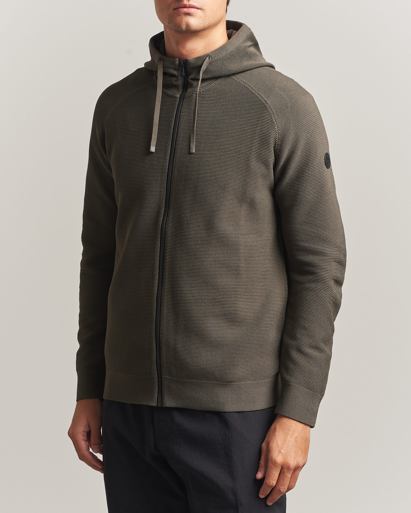 Hombres | Jerséis y prendas de punto | Sail Racing | Element Seamless Full Zip Hoodie Mud Green