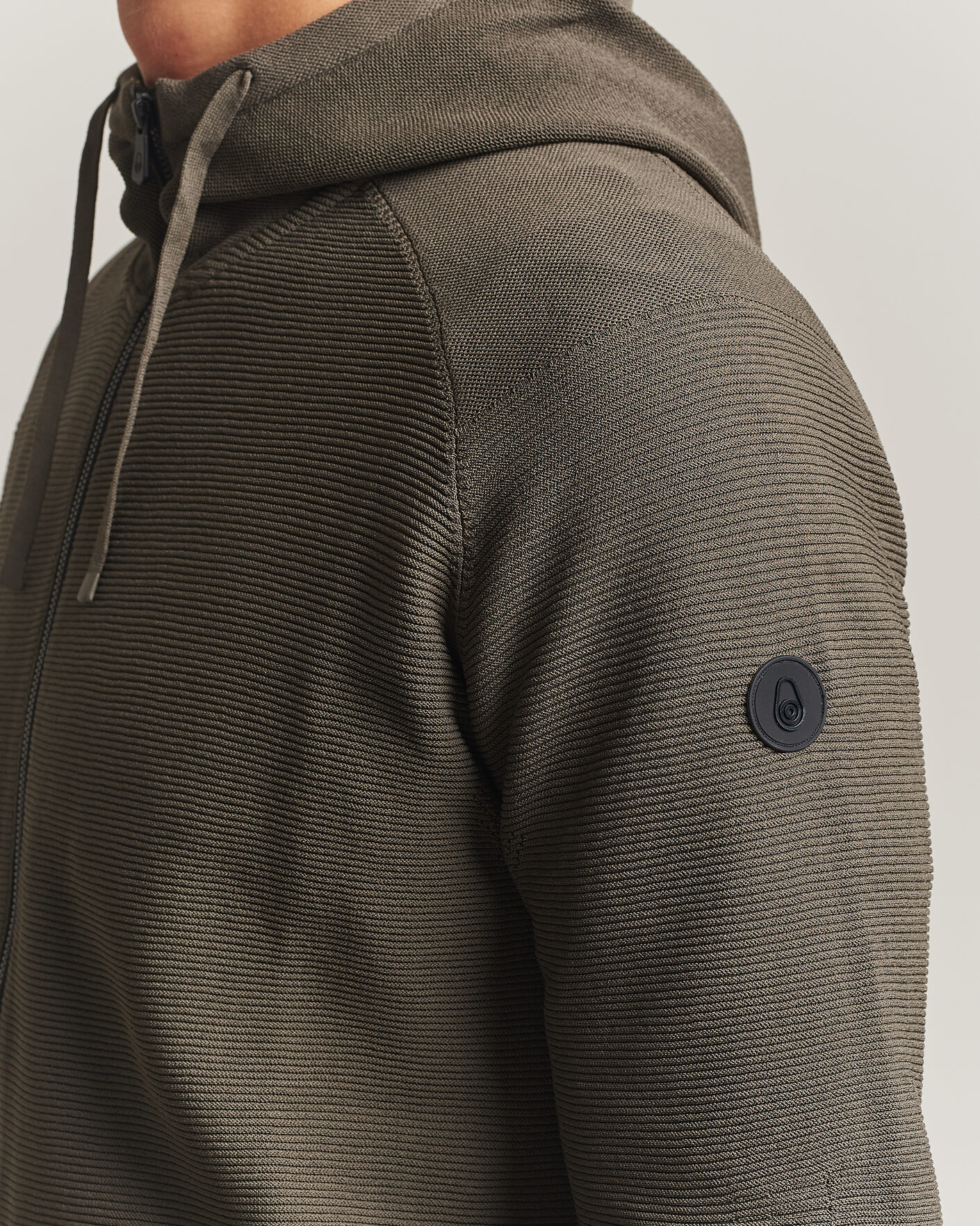 Hombres | Jerséis y prendas de punto | Sail Racing | Element Seamless Full Zip Hoodie Mud Green