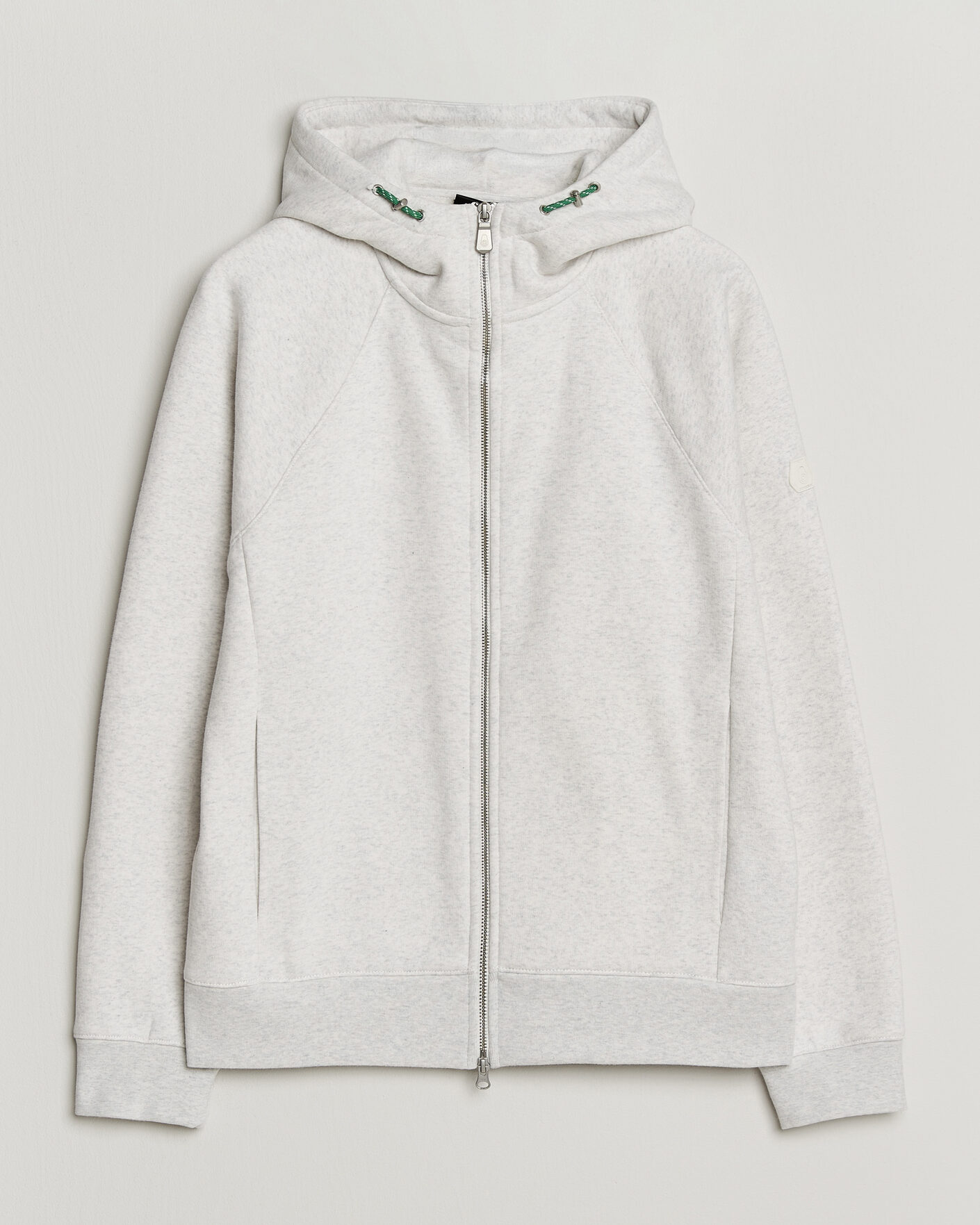 Hombres | Jerséis y prendas de punto | Sail Racing | Flow Full Zip Hoodie Light Grey Melange