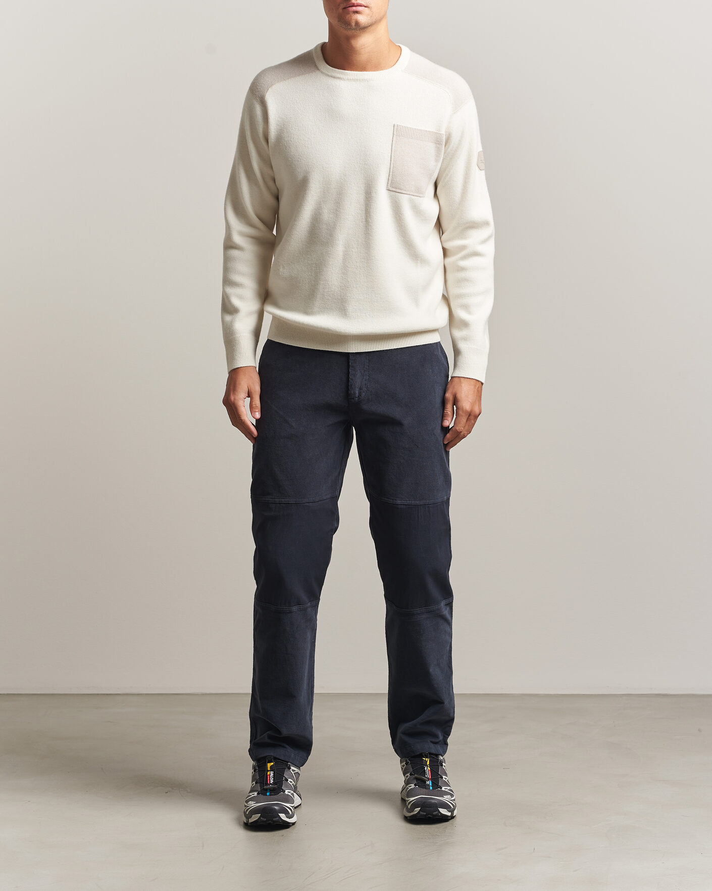 Hombres | Jerséis y prendas de punto | Sail Racing | Spine Wool Knitted Sweater Off White