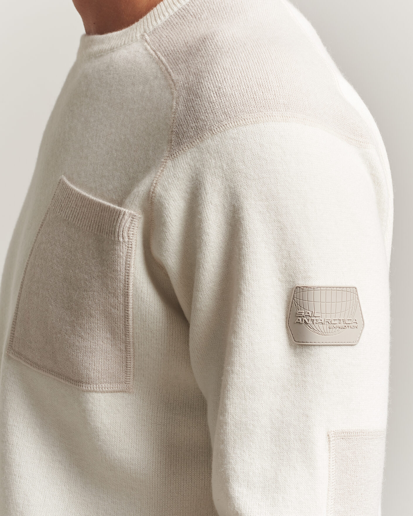 Hombres | Jerséis y prendas de punto | Sail Racing | Spine Wool Knitted Sweater Off White