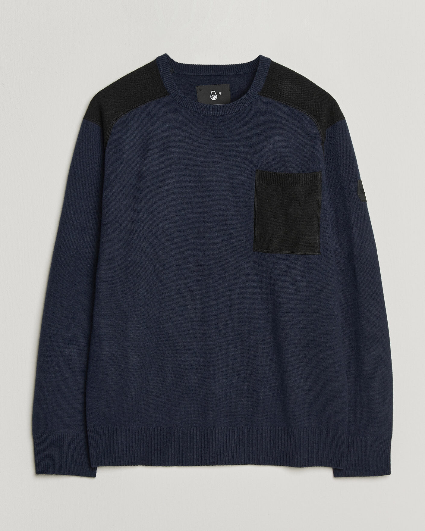 Hombres | Jerséis y prendas de punto | Sail Racing | Spine Wool Knitted Sweater Dark Navy