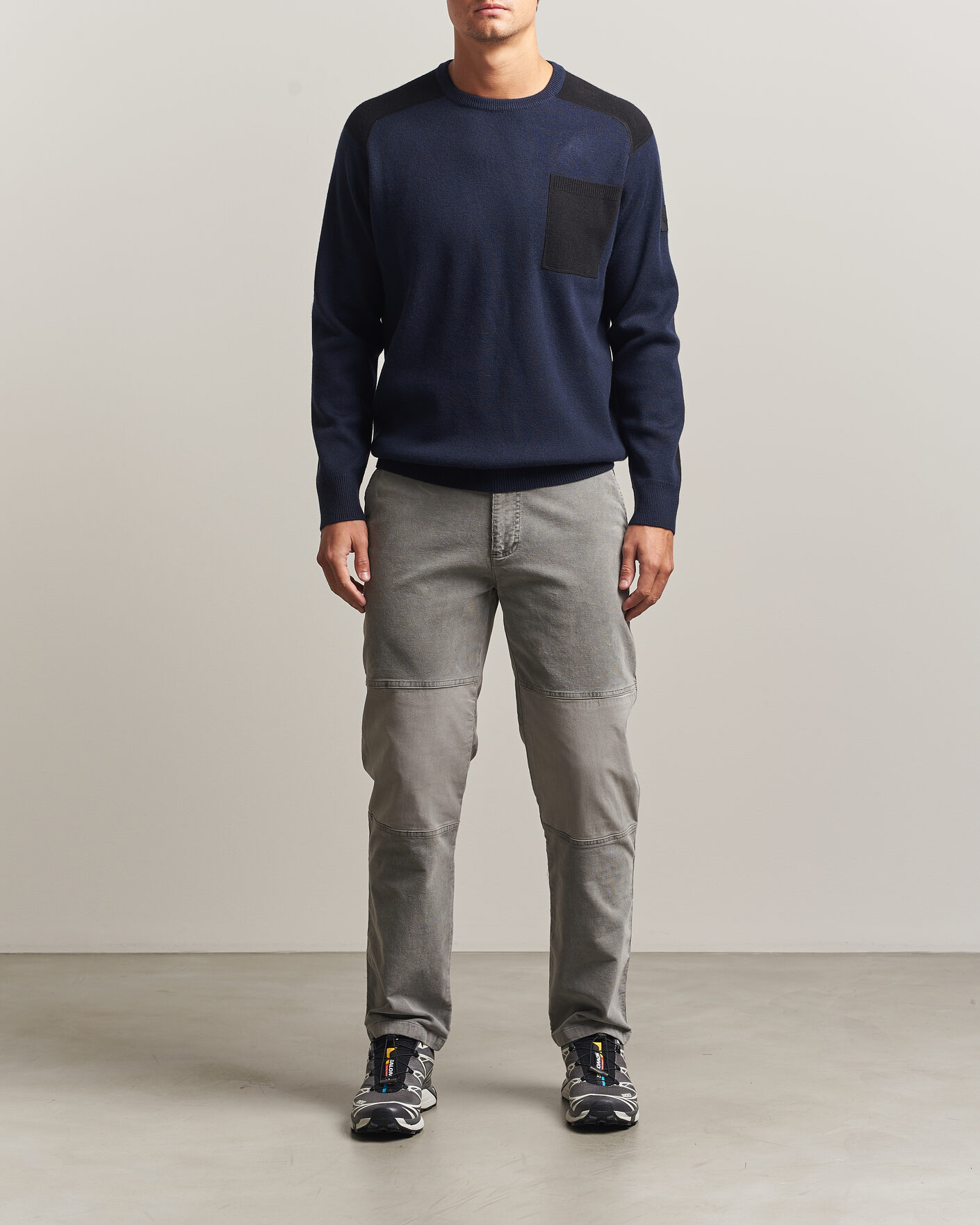 Hombres | Jerséis y prendas de punto | Sail Racing | Spine Wool Knitted Sweater Dark Navy