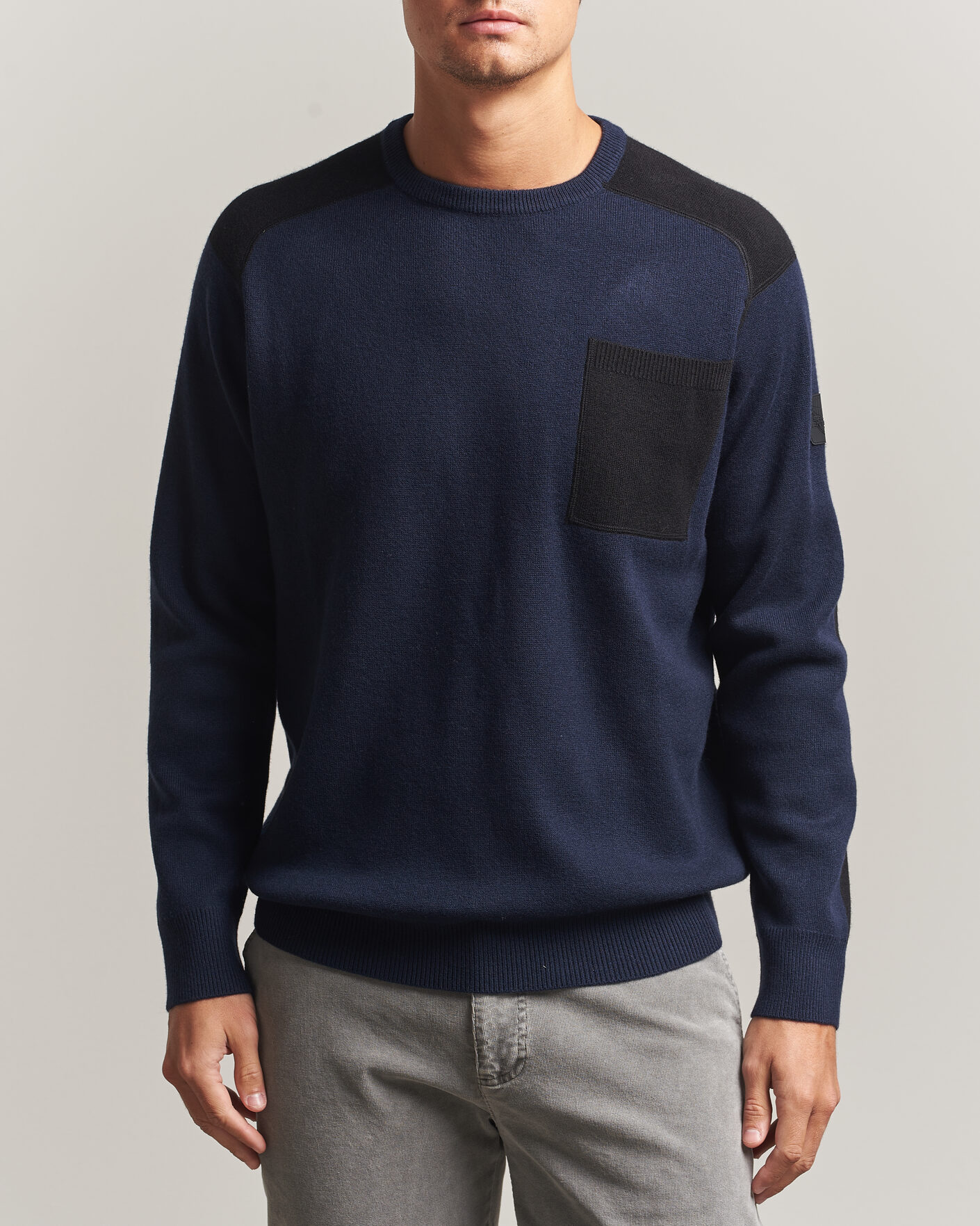 Hombres | Jerséis y prendas de punto | Sail Racing | Spine Wool Knitted Sweater Dark Navy