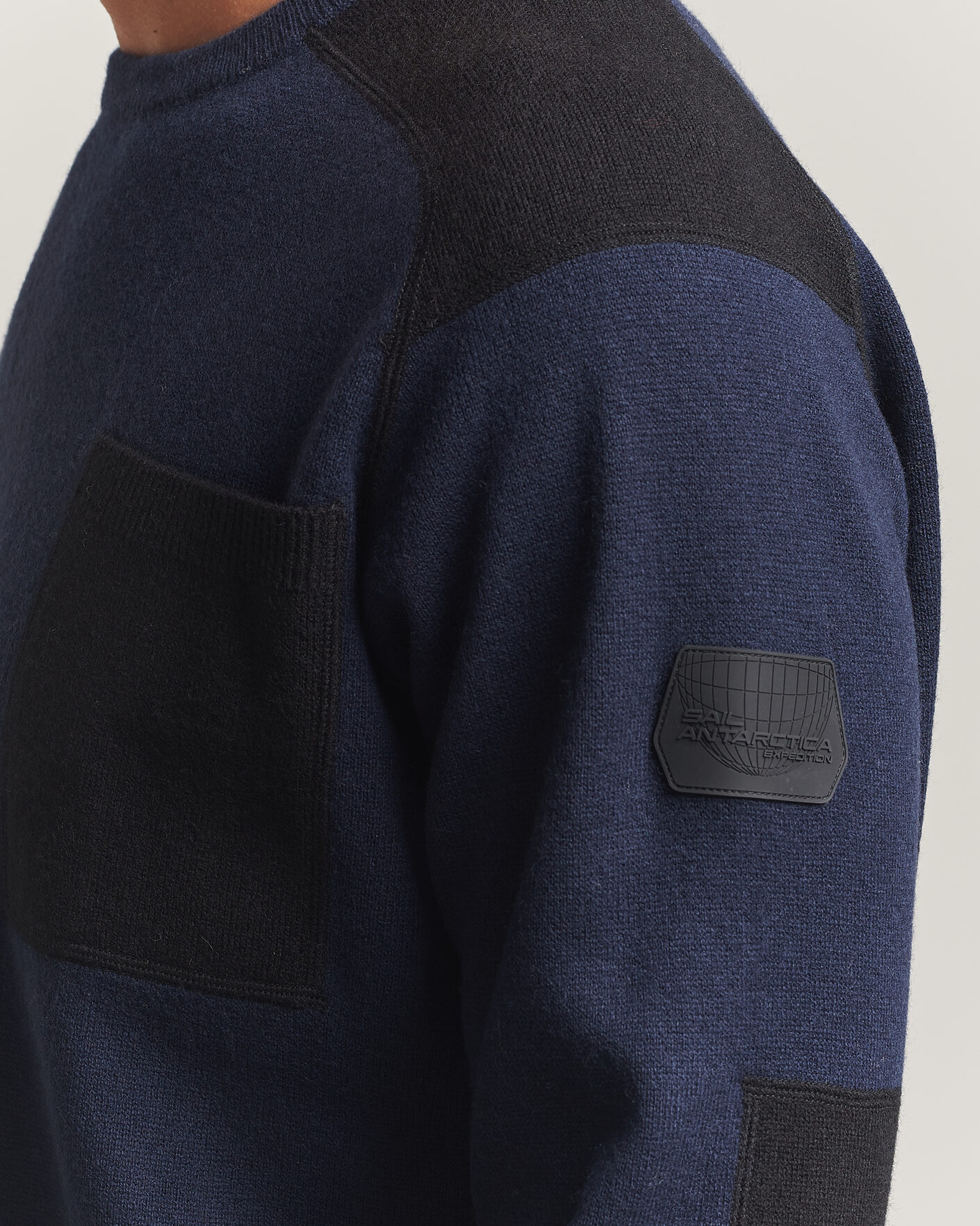 Hombres | Jerséis y prendas de punto | Sail Racing | Spine Wool Knitted Sweater Dark Navy