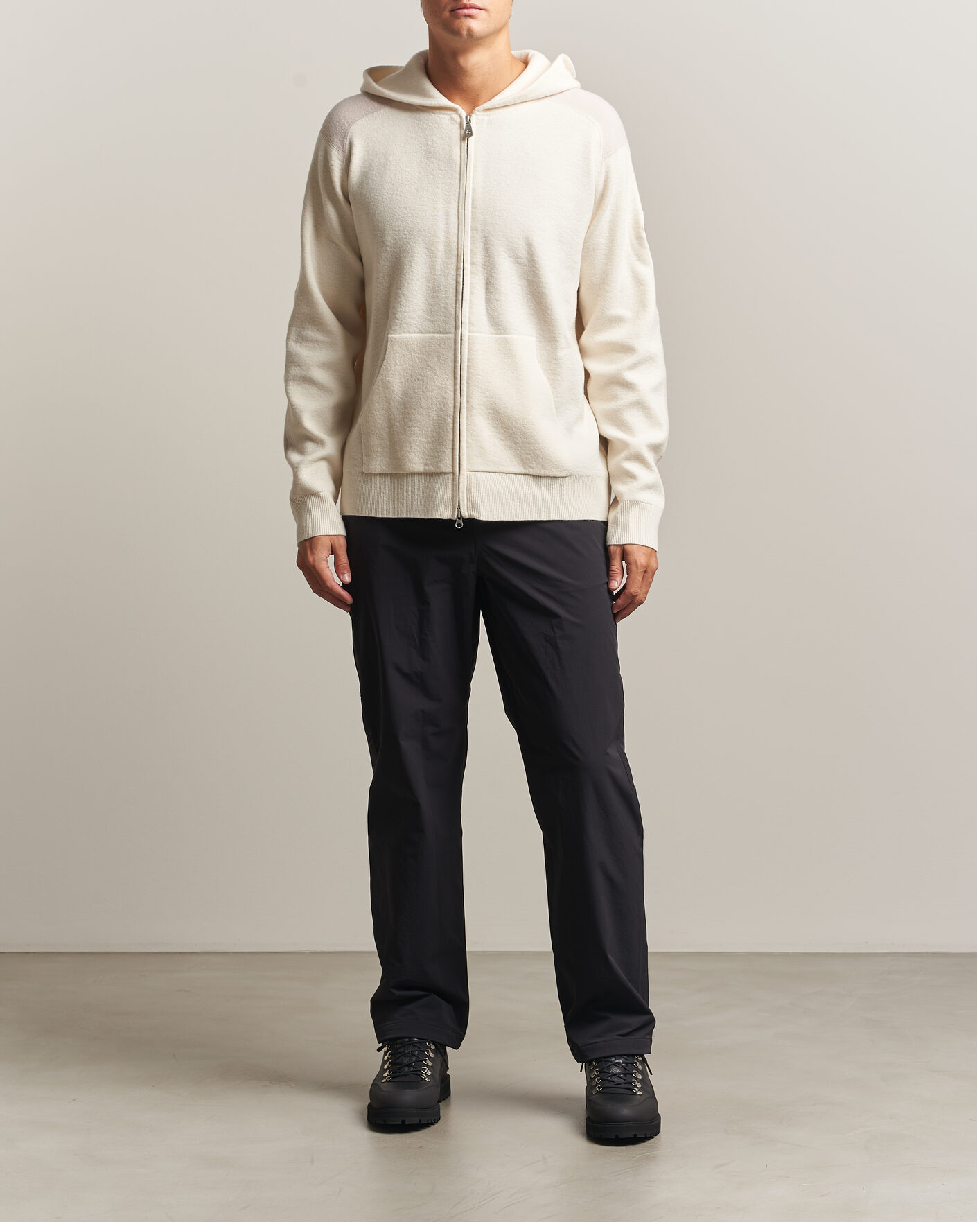 Hombres | Jerséis y prendas de punto | Sail Racing | Spine Wool Knitted Full Zip Hoodie Off White