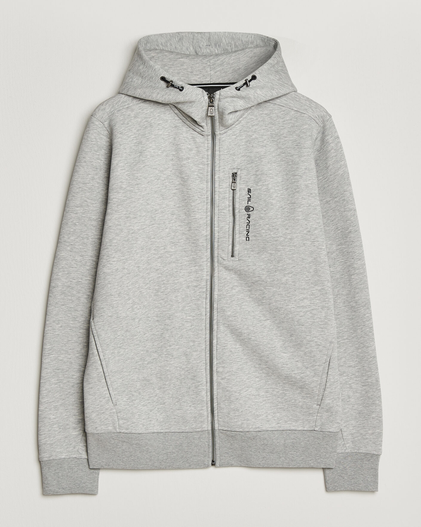Hombres | Jerséis y prendas de punto | Sail Racing | Bowman Full Zip Hoodie Grey Melnage