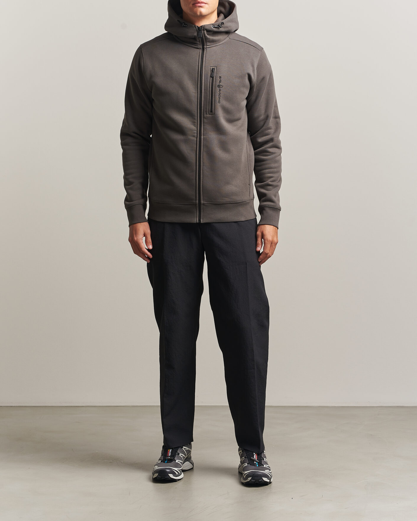 Hombres | Jerséis y prendas de punto | Sail Racing | Bowman Full Zip Hoodie Asphalt