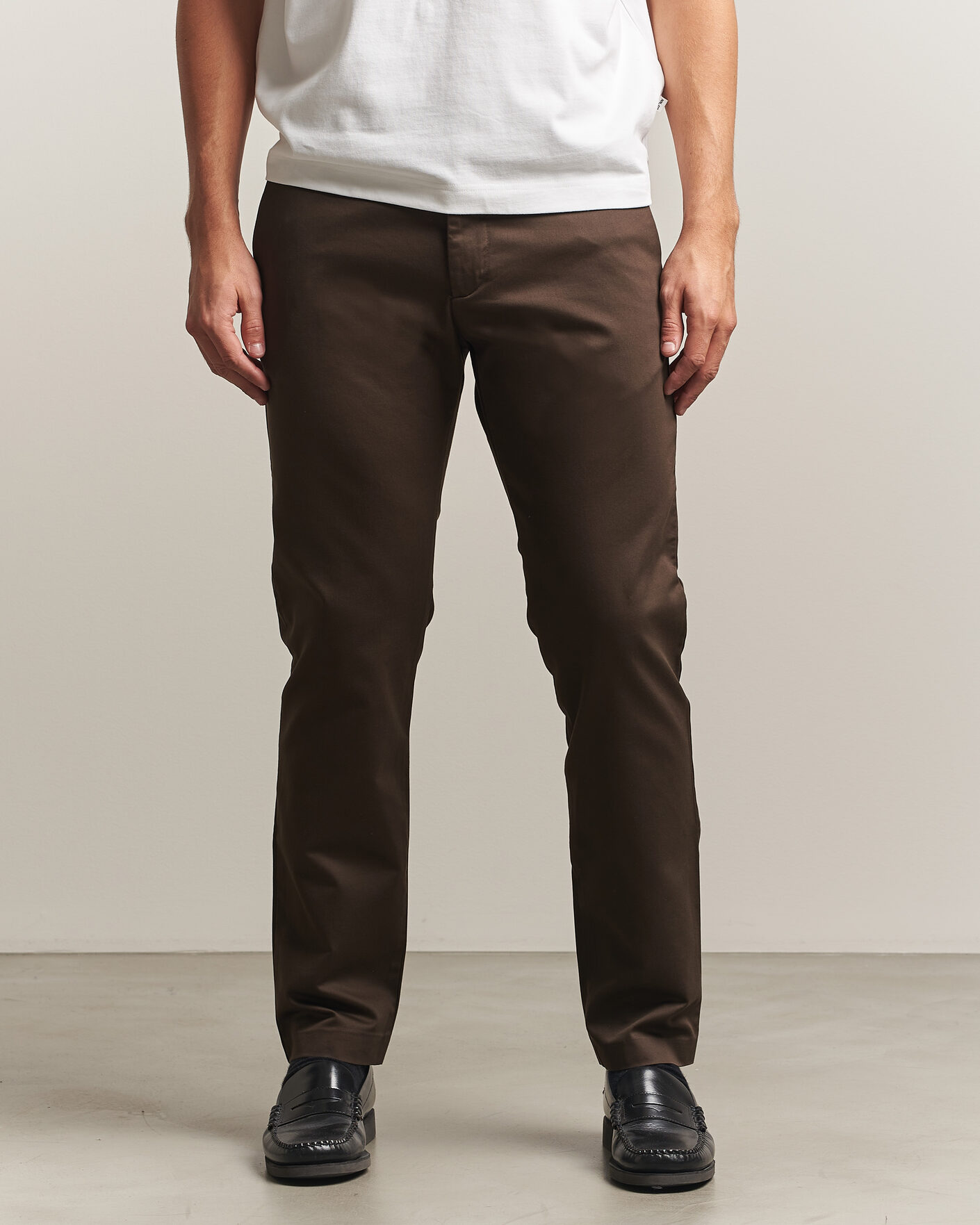 Hombres | Pantalones | NN07 | Theo Regular Fit Chinos Earthwood