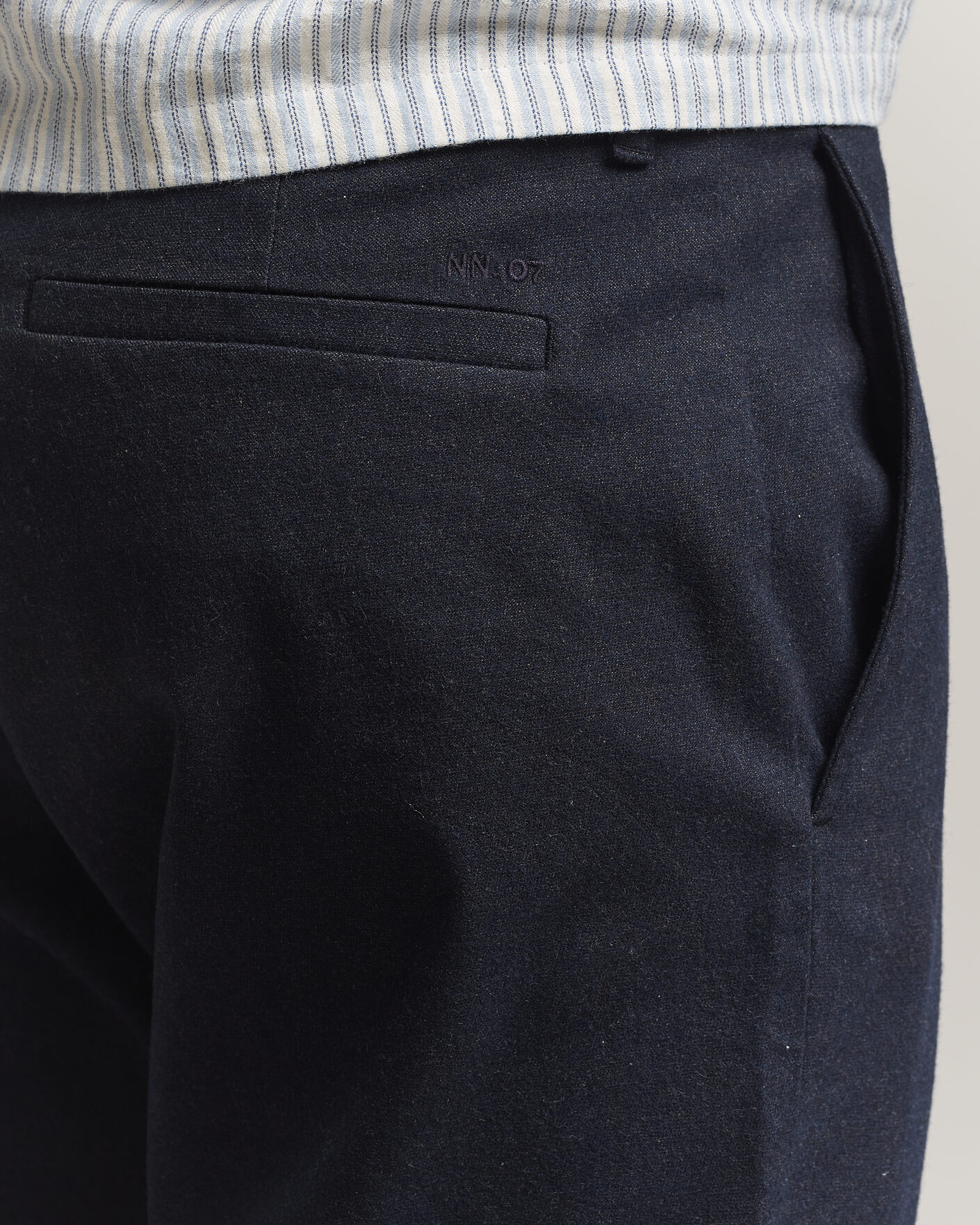 Hombres | Pantalones | NN07 | Aden Brushed Cotton Trousers Deep Navy