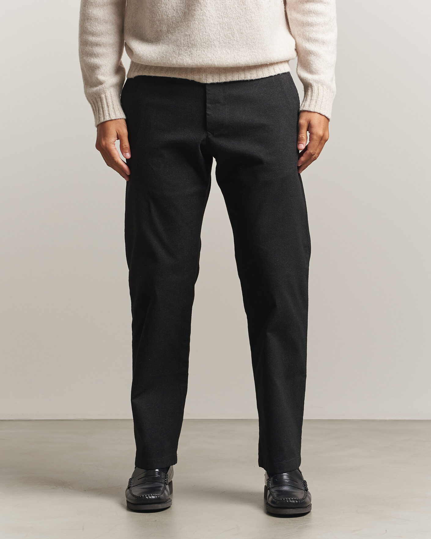 Hombres | Pantalones | NN07 | Aden Brushed Cotton Trousers Black Multi