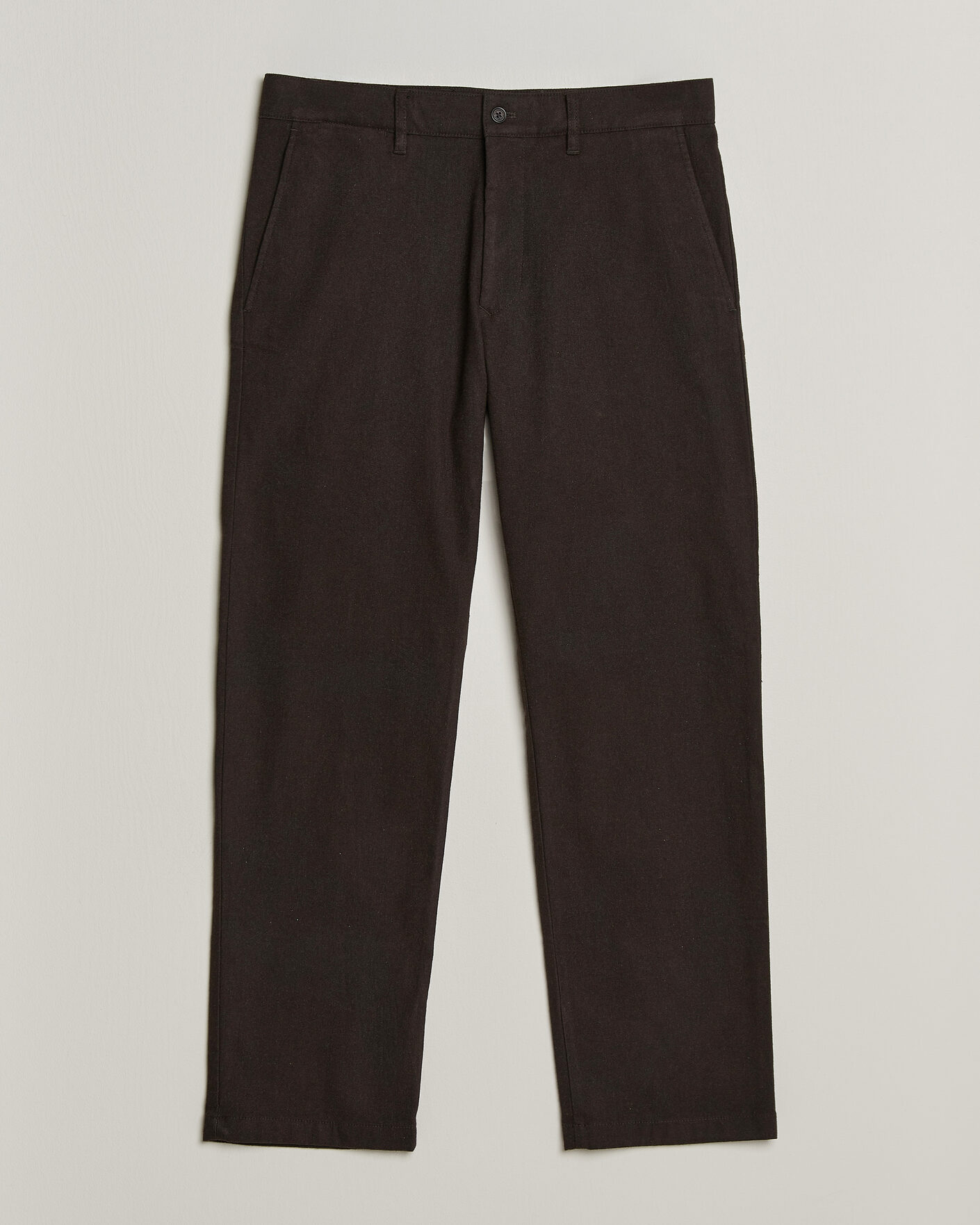 Hombres | Pantalones | NN07 | Aden Brushed Cotton Trousers Deep Truffle