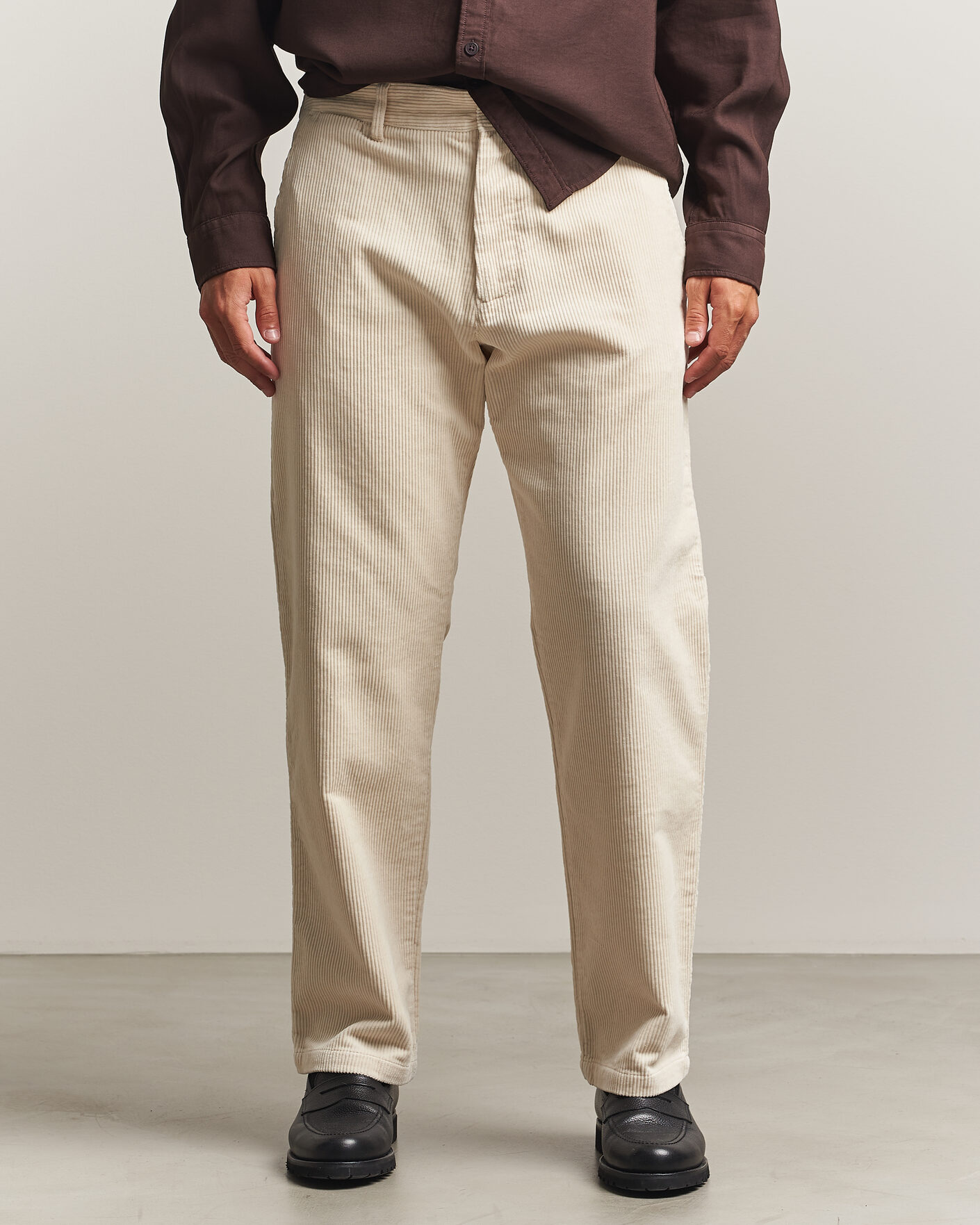 Hombres | Pantalones | NN07 | Aden Regular Fit Corduroy Chinos Ivory