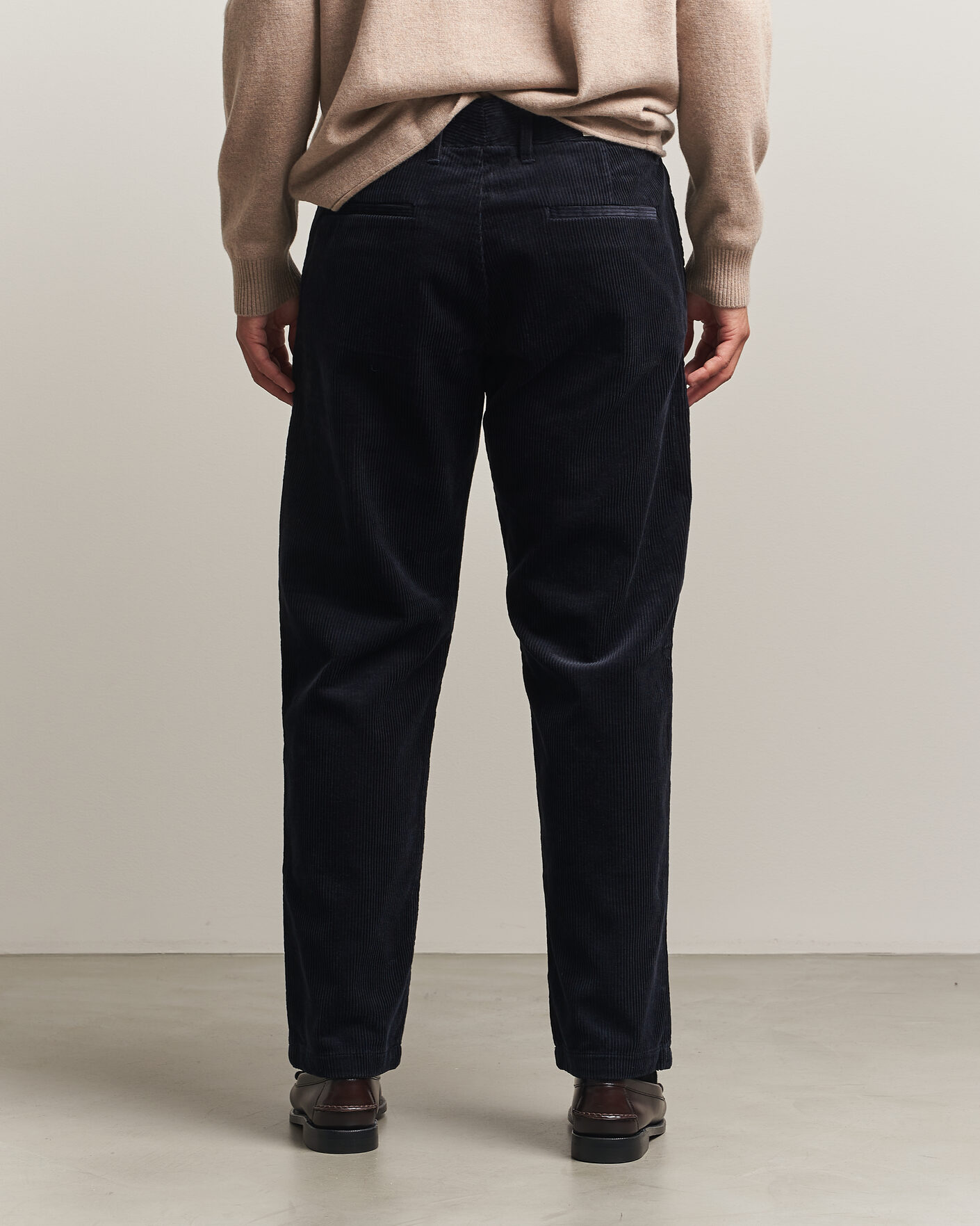 Hombres | Pantalones | NN07 | Aden Regular Fit Corduroy Chinos Deep Navy