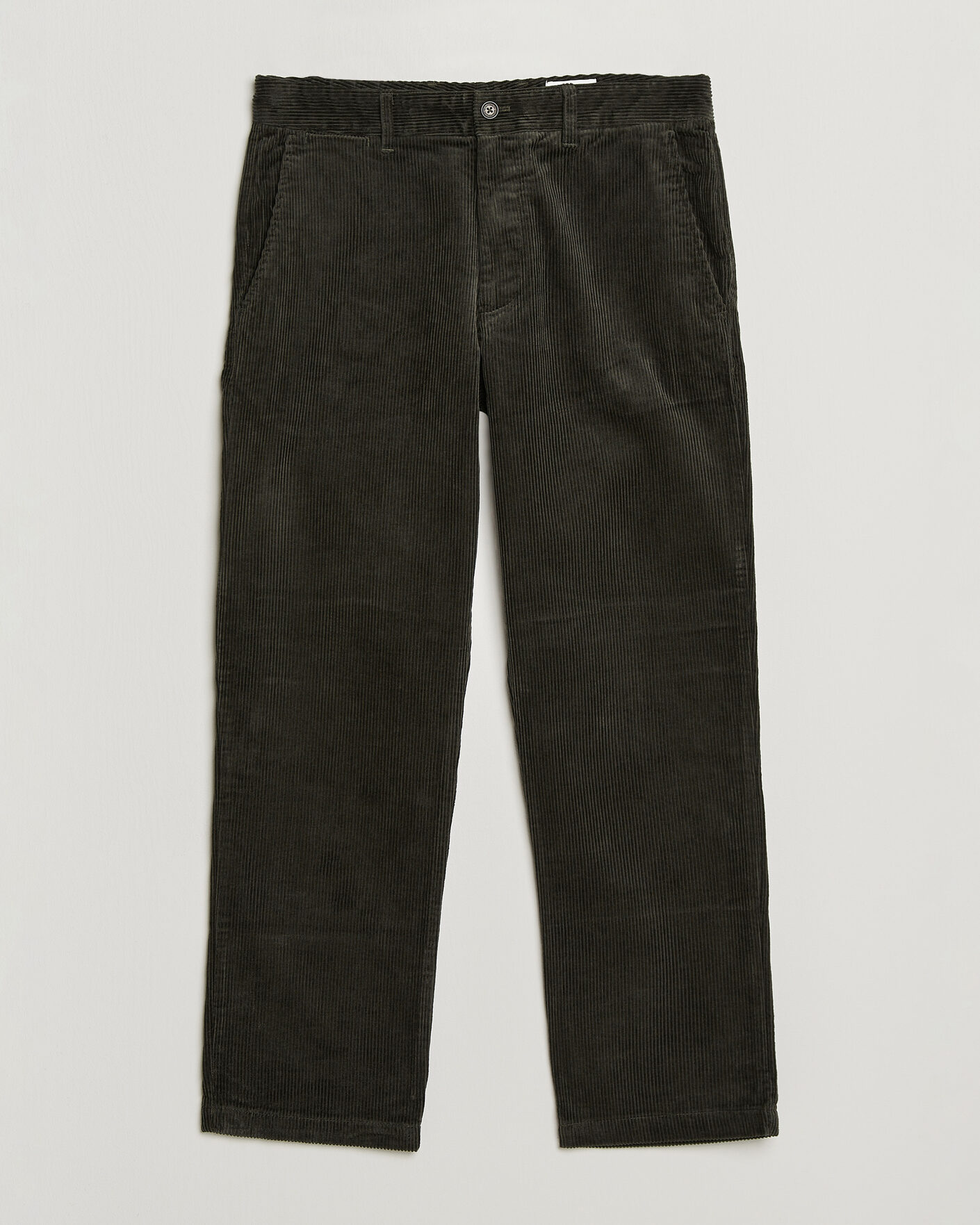 Hombres | Pantalones | NN07 | Aden Regular Fit Corduroy Chinos Dark Army