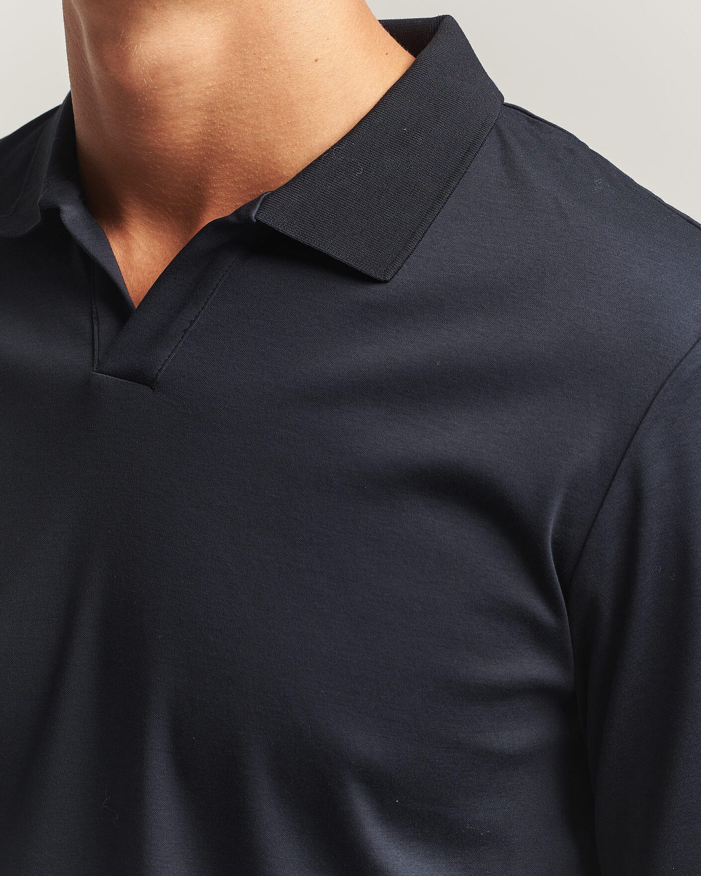 Hombres | Polos | NN07 | Paul Long Sleeve Polo Deep Navy