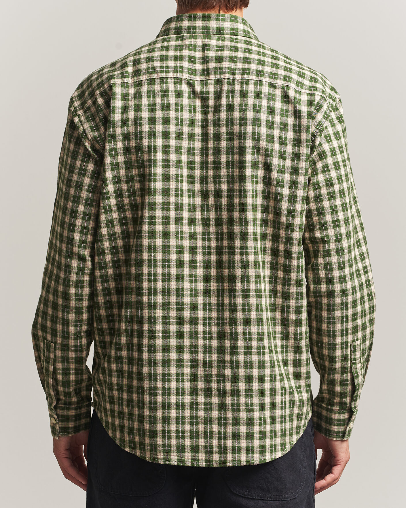 Hombres | Camisas | NN07 | Deon Flannel Shirt Eden Green Check
