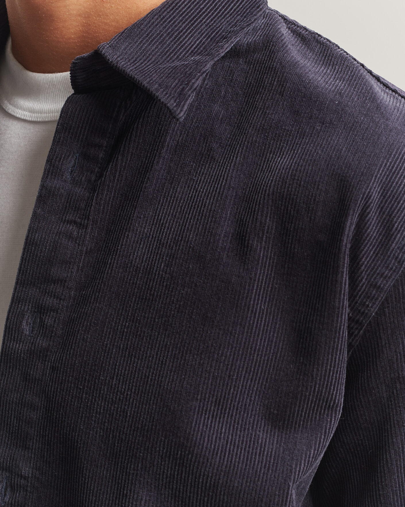 Hombres | Camisas | NN07 | Casper Corduroy Overshirt Deep Navy
